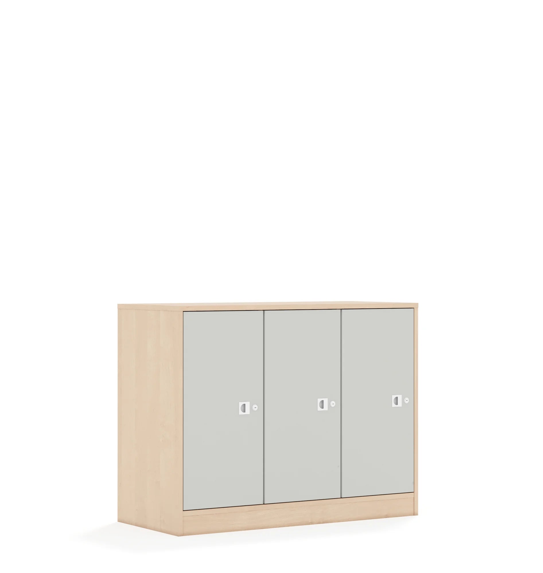 Szafa BLOX 110 2PP 3F2 1049x466x813 – brzoza / jasny szary