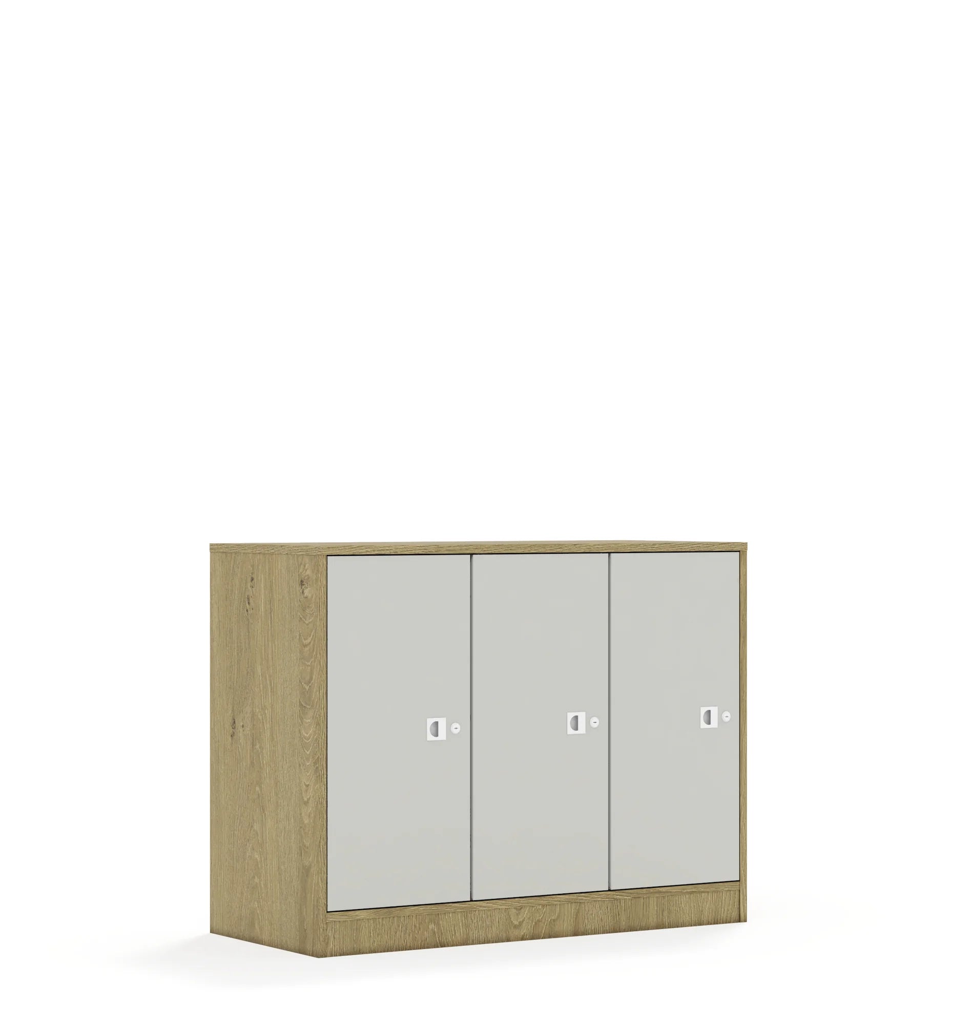 Szafa BLOX 110 2PP 3F2 1049x466x813 – dąb / jasny szary
