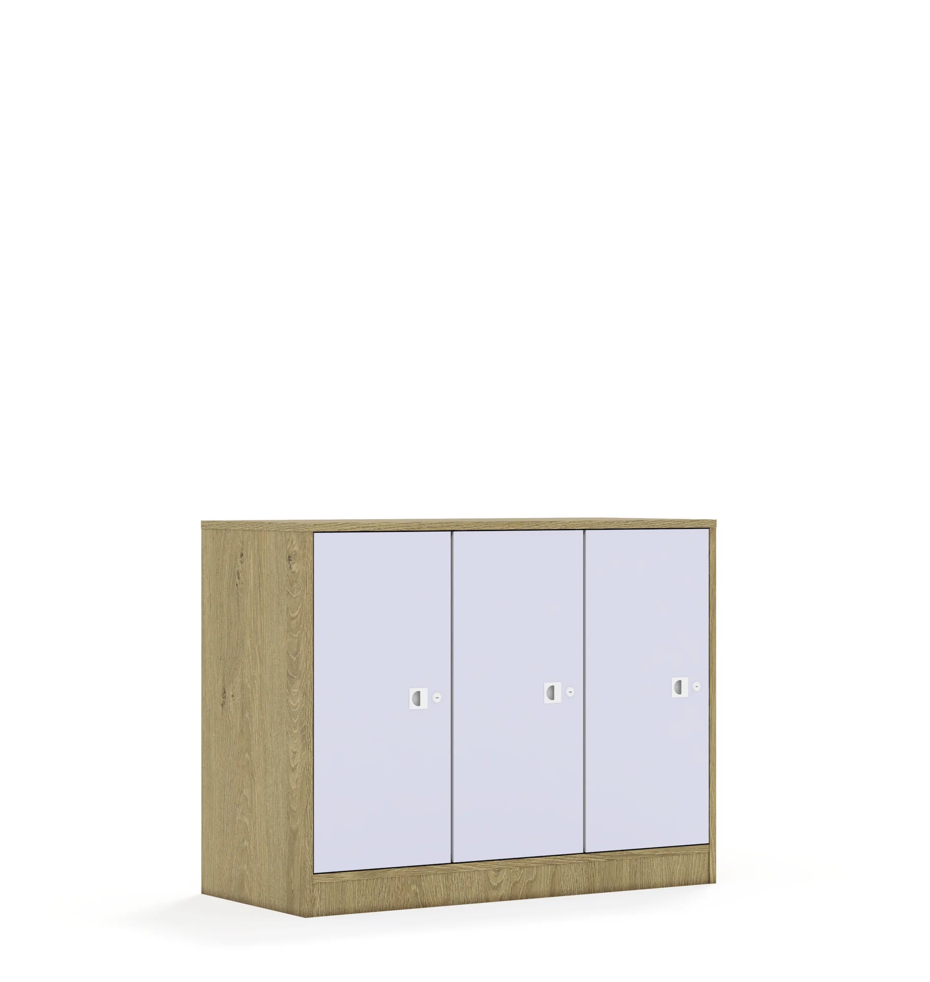 Szafa BLOX 110 2PP 3F2 1049x466x813 – dąb / pastelowy fioletowy