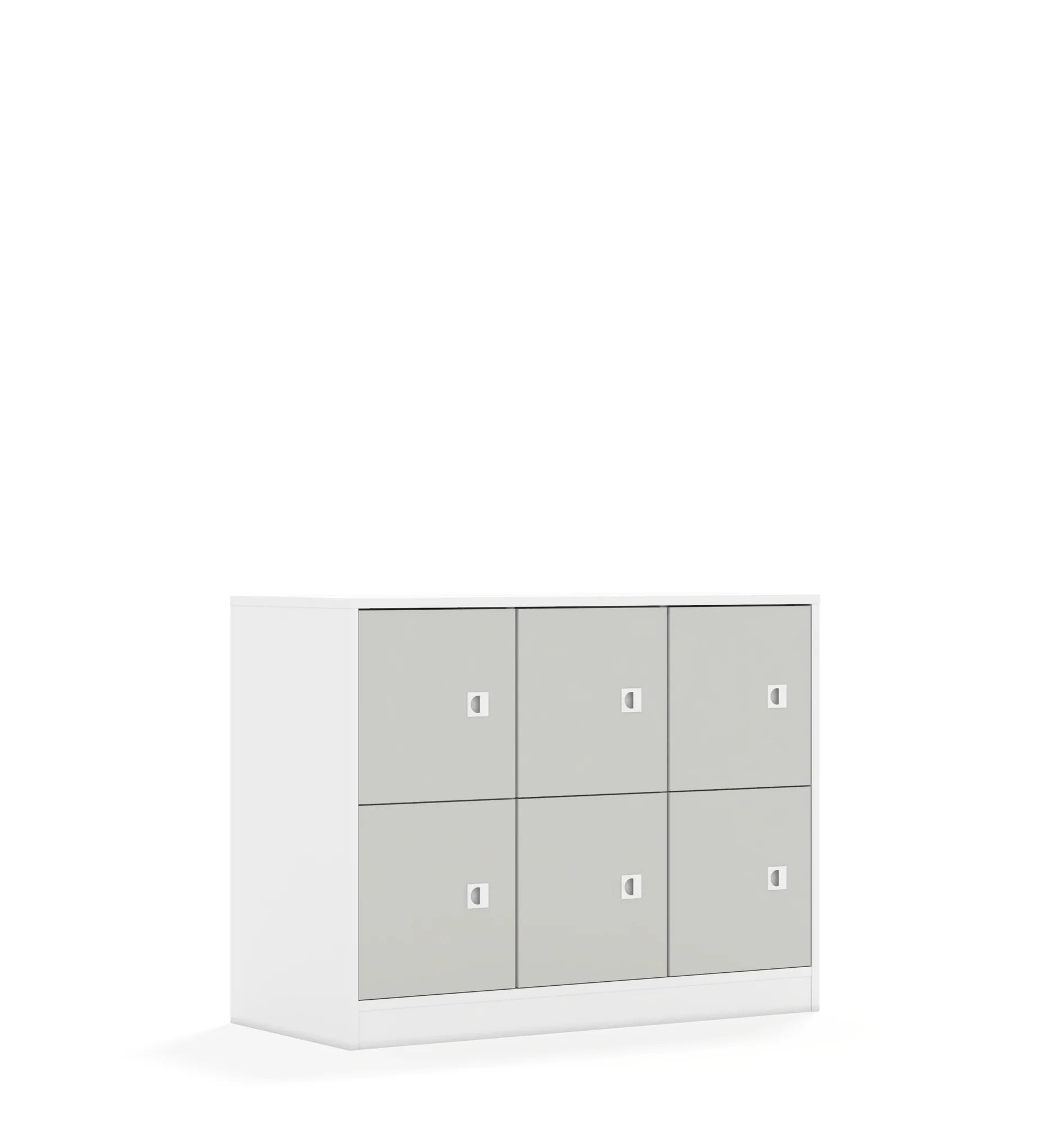 Szafa BLOX 110 2PP 6F1 1049x466x813 – biały / jasny szary