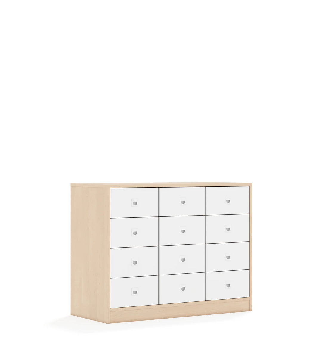 Szafa BLOX 110 2PP 8SB 4SS 1049x466x813 – dąb / biały