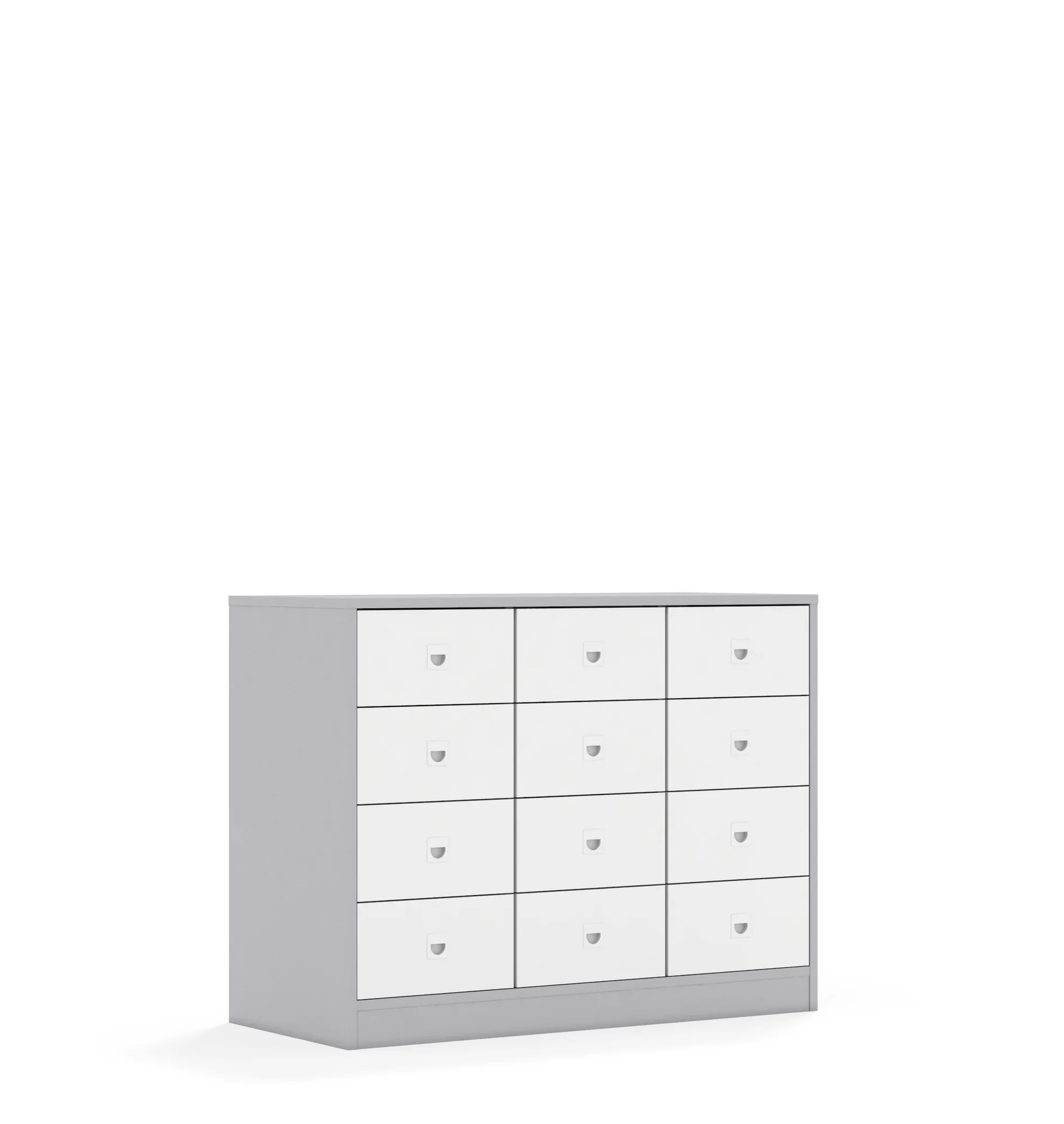 Szafa BLOX 110 2PP 8SB 4SS 1049x466x813 – szary / biały