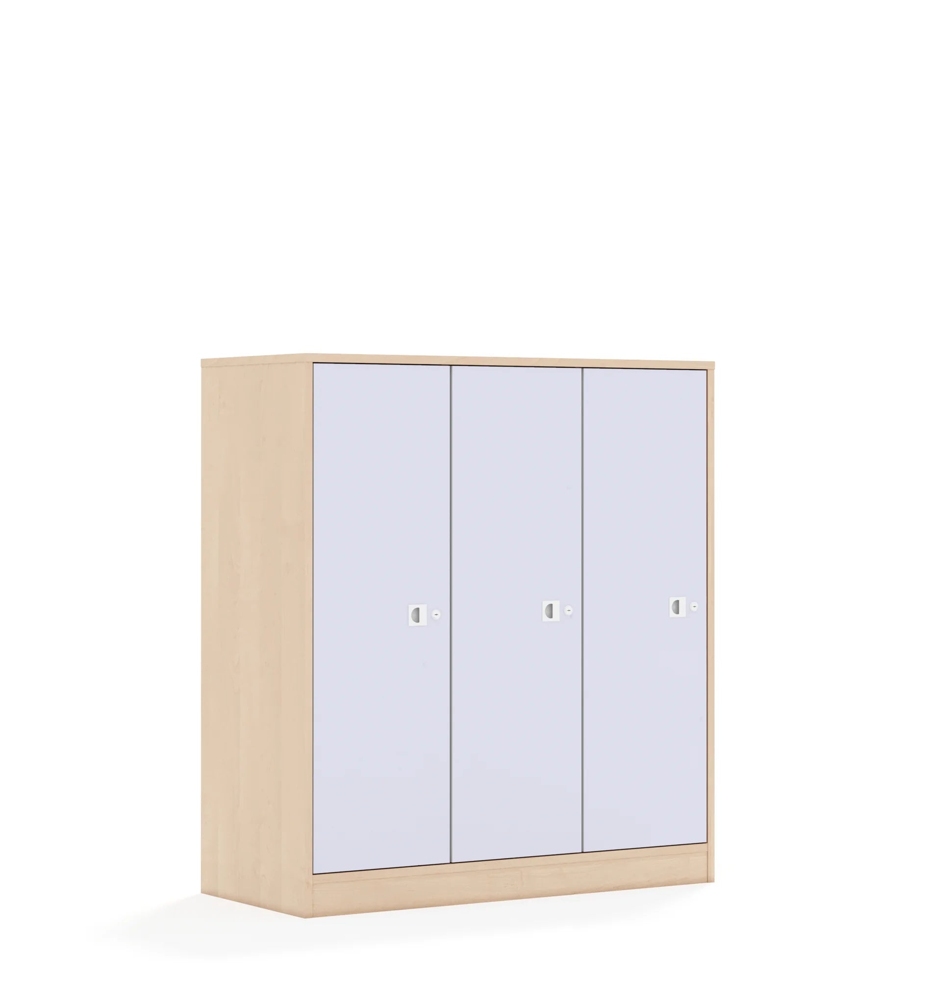 Szafa BLOX 110 3PP 3F3 1049x466x1165 – brzoza / pastelowy fioletowy