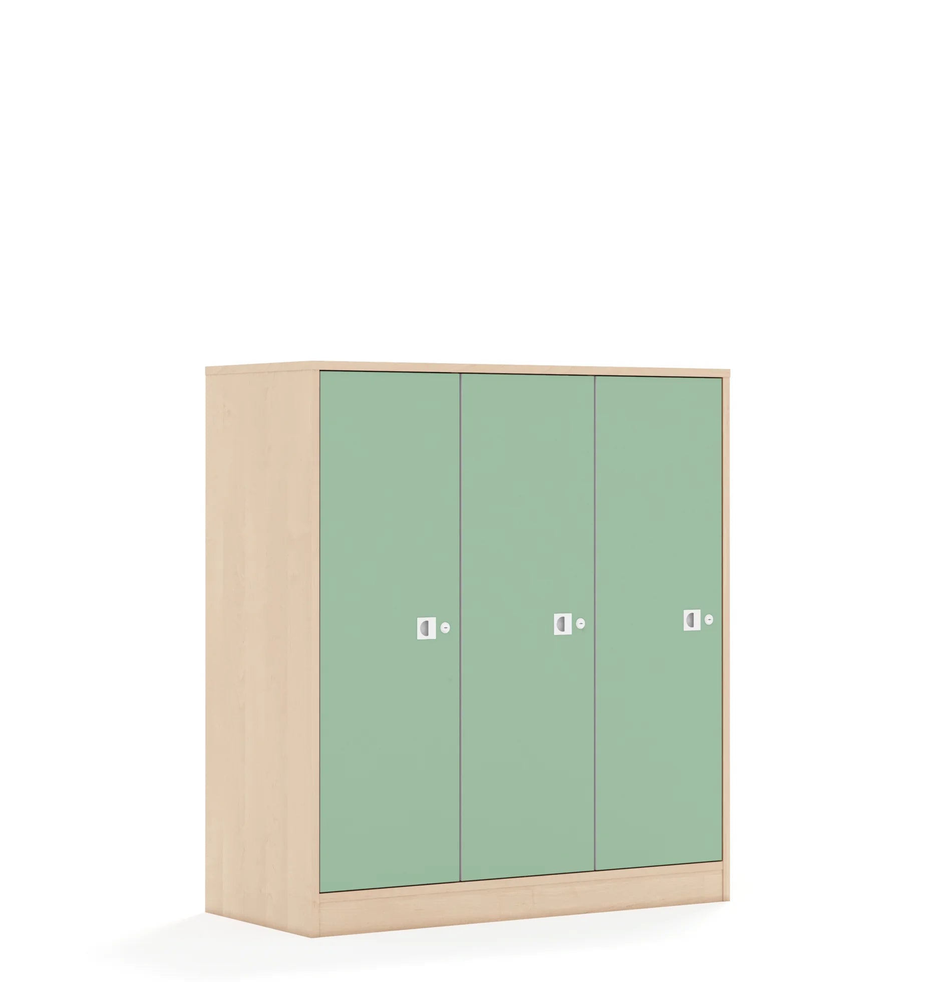 Szafa BLOX 110 3PP 3F3 1049x466x1165 – brzoza / pastelowy zielony