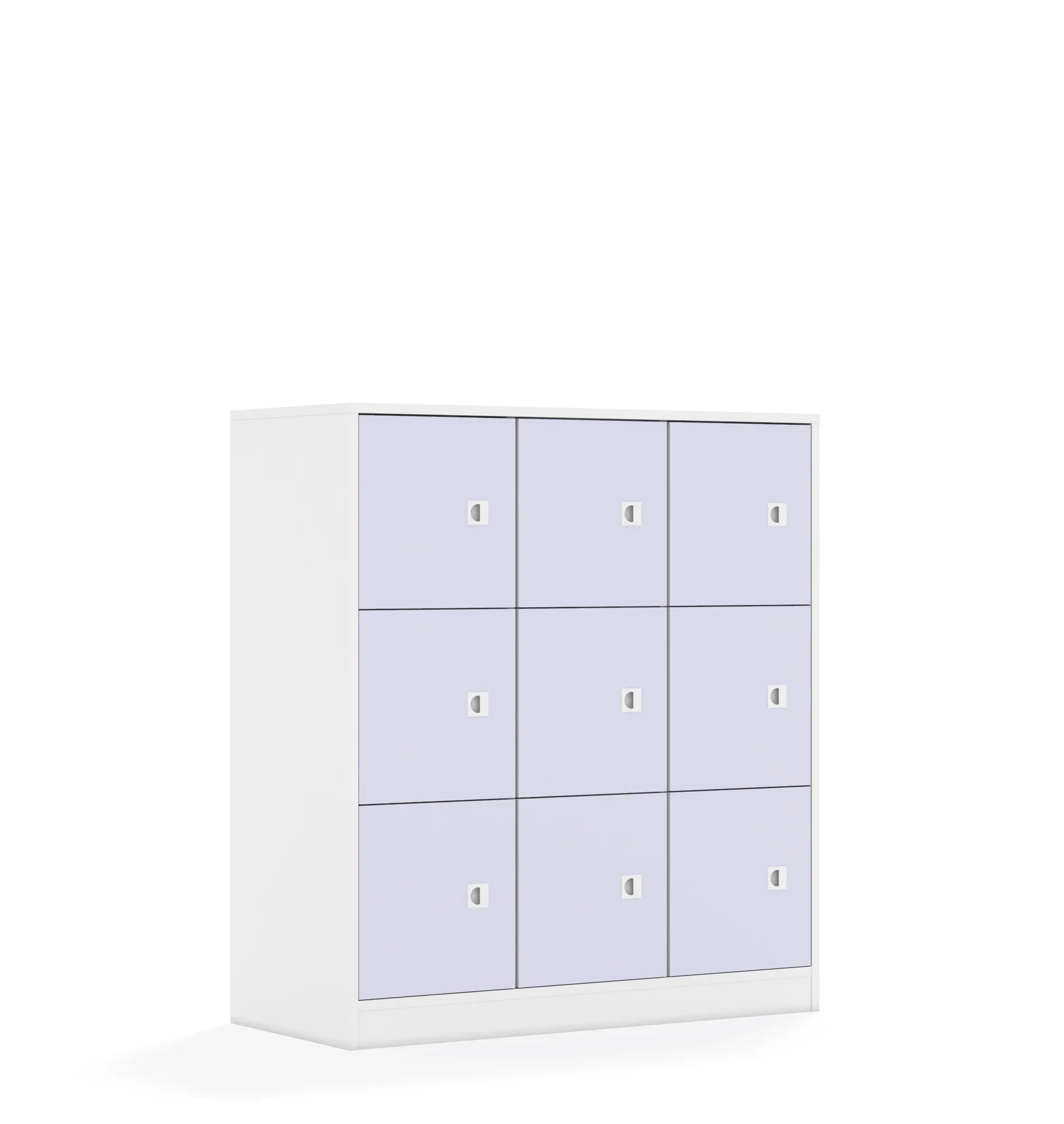 Szafa BLOX 110 3PP 9F1 1049x466x1165 – biały / pastelowy fioletowy