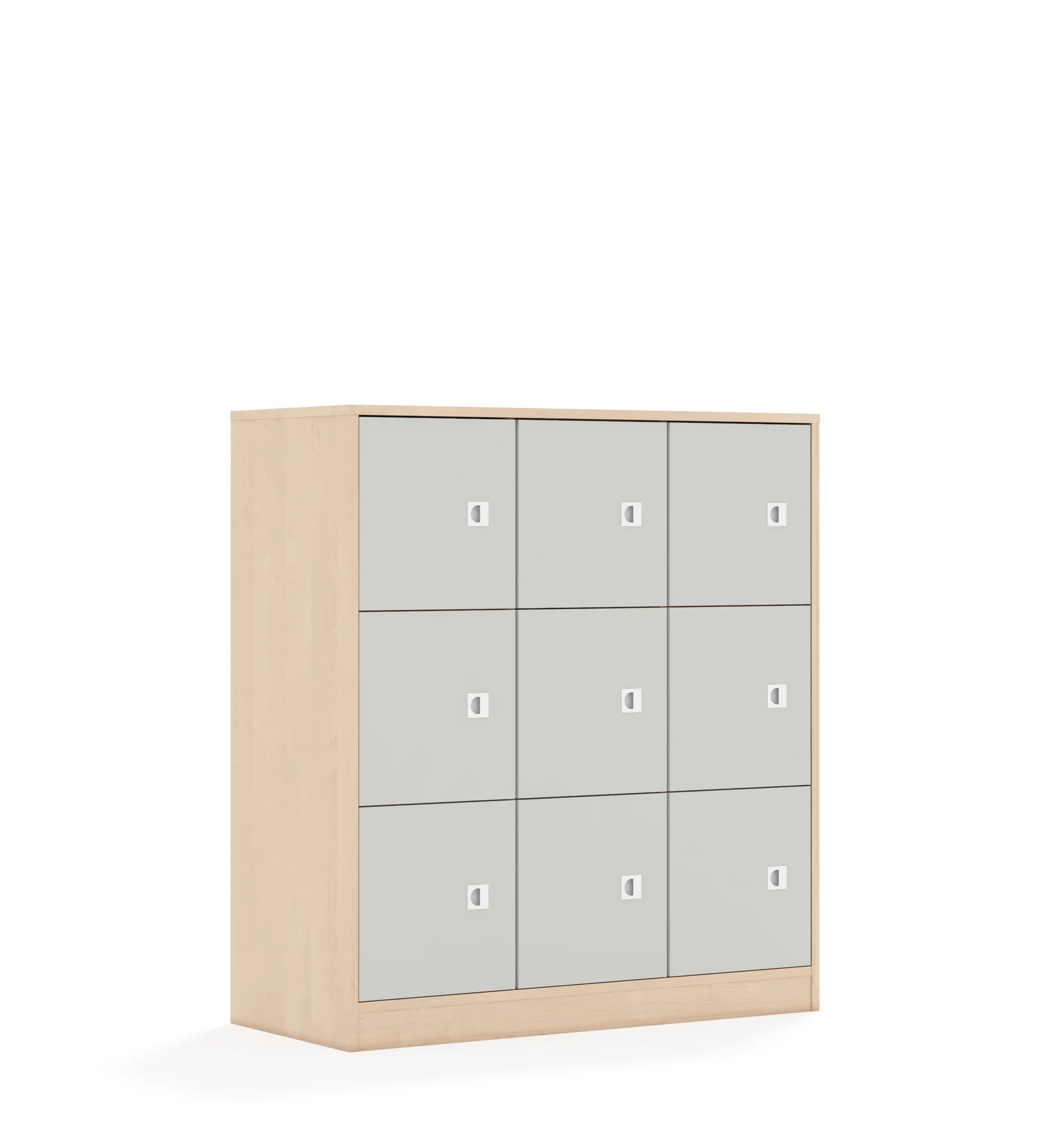 Szafa BLOX 110 3PP 9F1 1049x466x1165 – brzoza / jasny szary