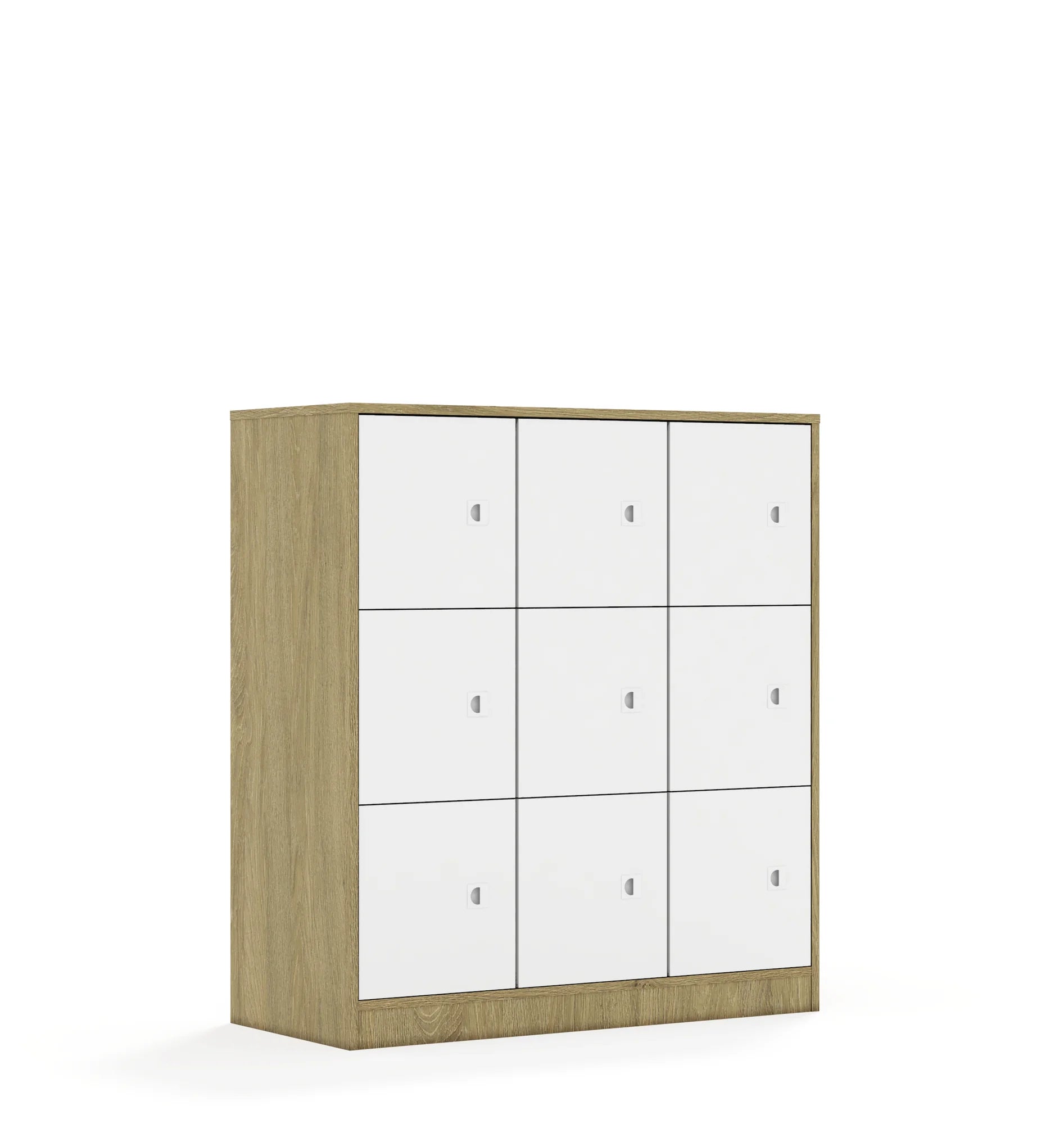 Szafa BLOX 110 3PP 9F1 1049x466x1165 – dąb / biały