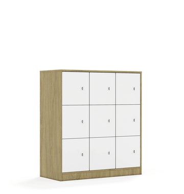 Szafa BLOX 110 3PP 9F1 1049x466x1165 – dąb / biały