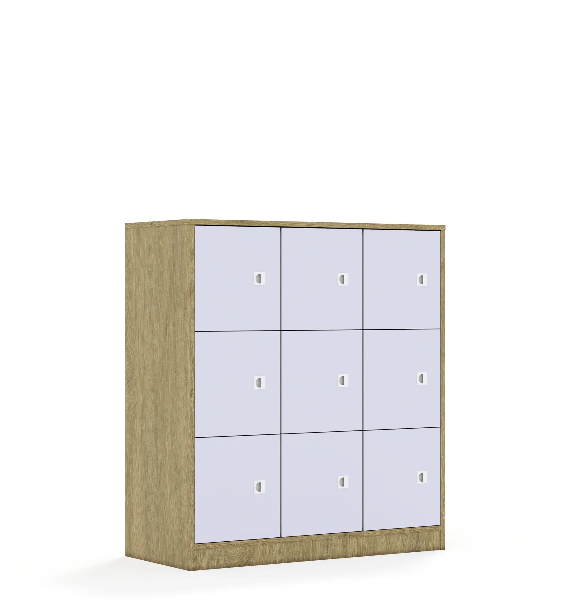 Szafa BLOX 110 3PP 9F1 1049x466x1165 – dąb / pastelowy fioletowy