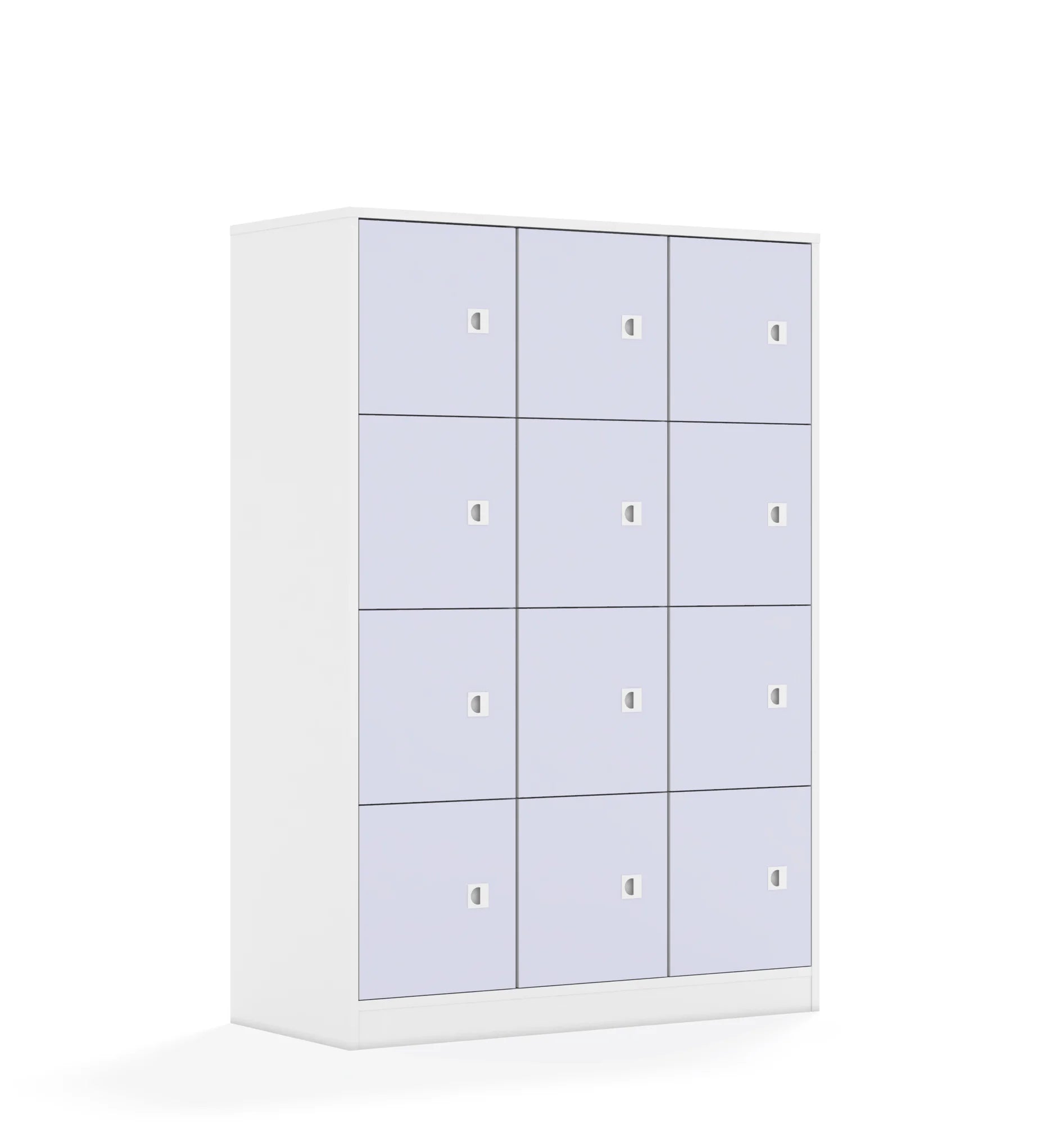 Szafa BLOX 110 4PP 12F1 1049x466x1517 – biały / pastelowy fioletowy