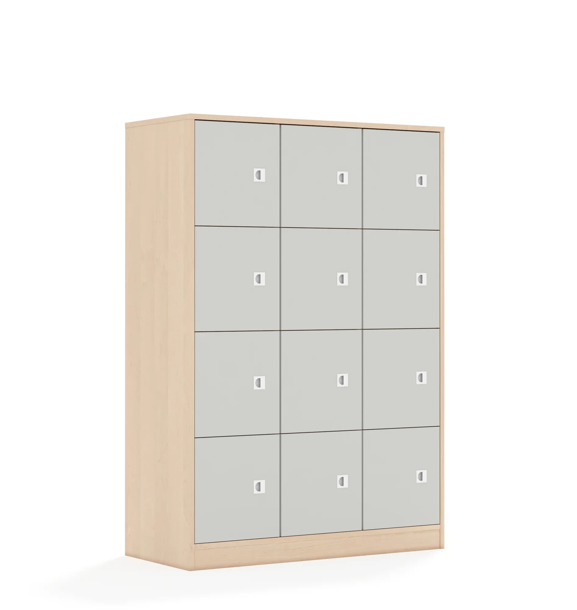 Szafa BLOX 110 4PP 12F1 1049x466x1517 – brzoza / jasny szary