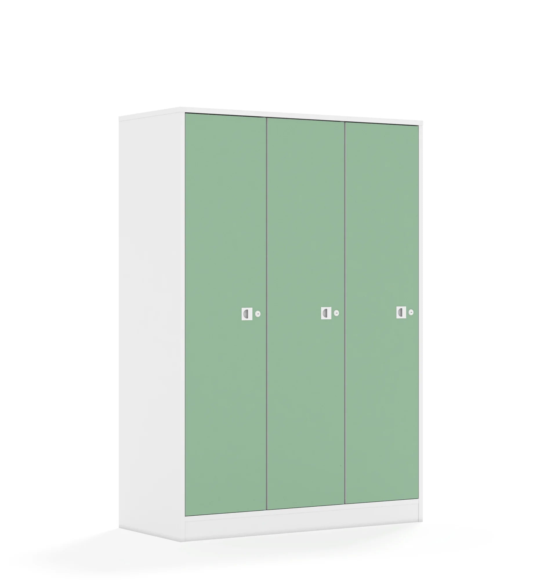 Szafa BLOX 110 4PP 3F4 1049x466x1517 – biały / pastelowy zielony