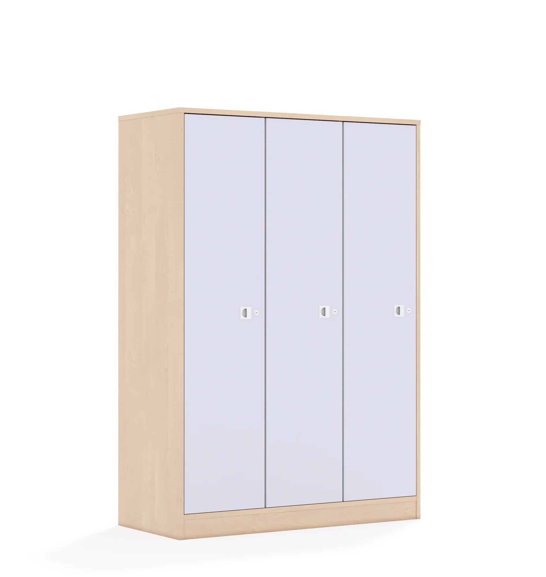 Szafa BLOX 110 4PP 3F4 1049x466x1517 – brzoza / pastelowy fioletowy