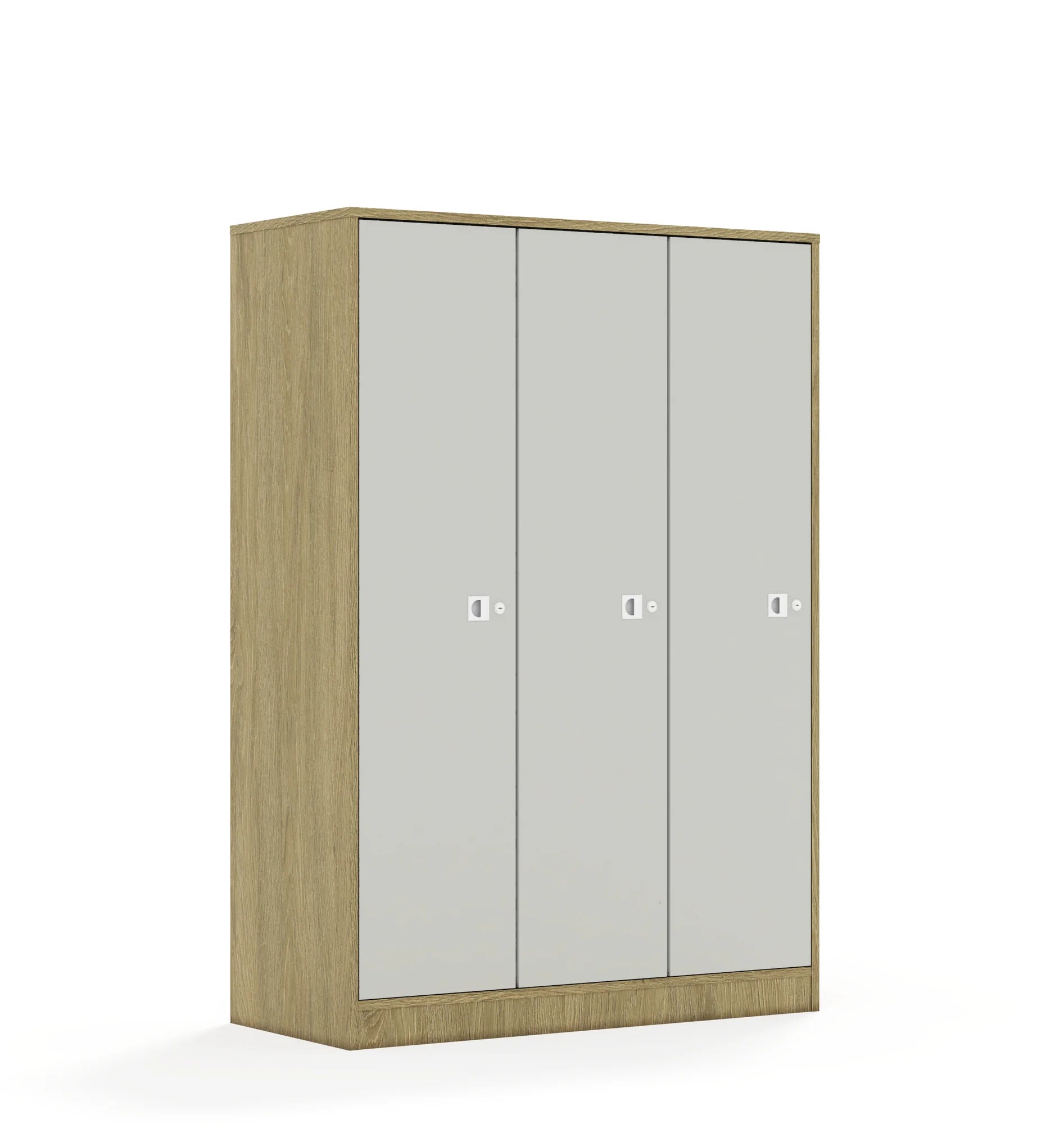 Szafa BLOX 110 4PP 3F4 1049x466x1517 – dąb / jasny szary
