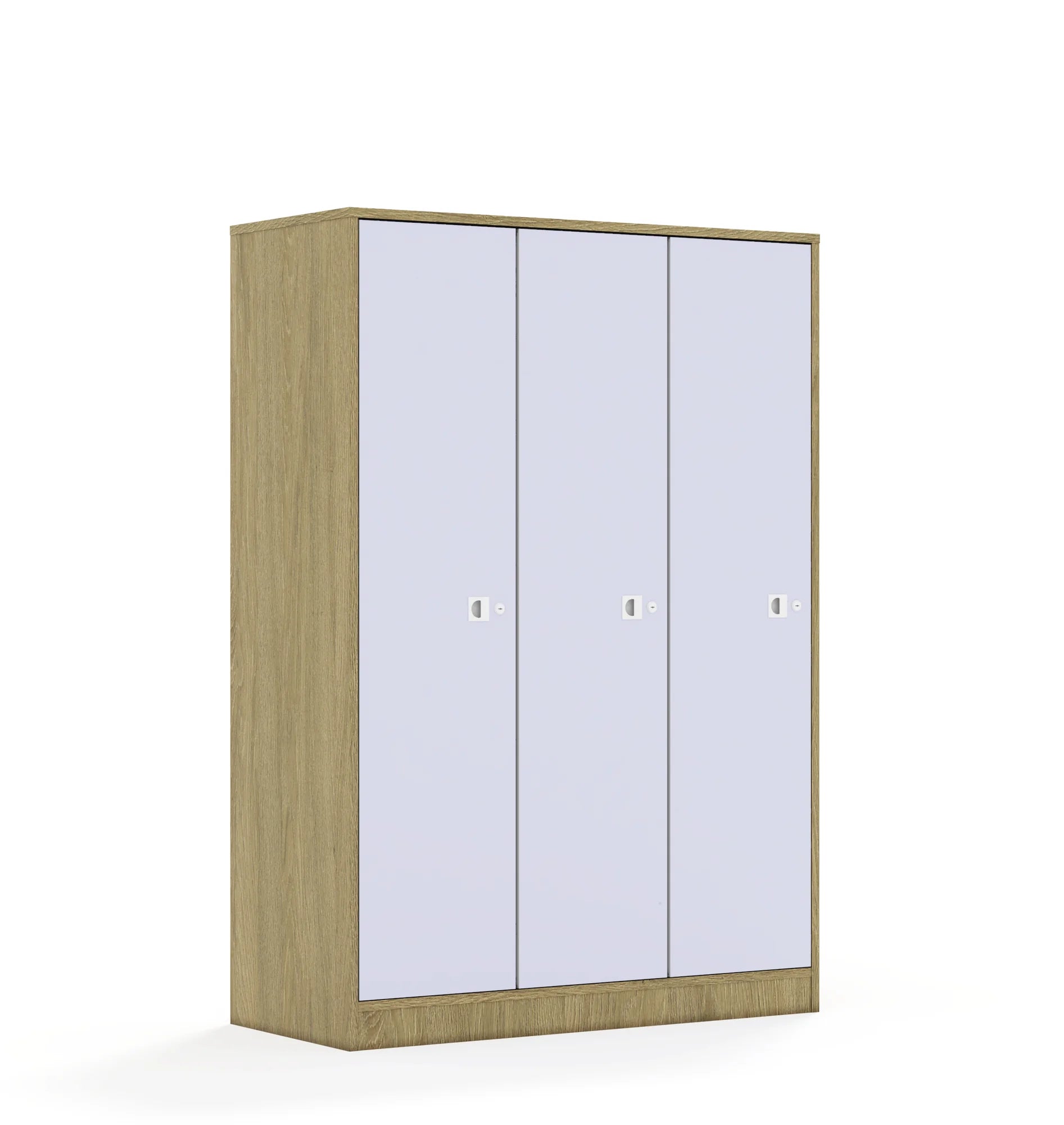 Szafa BLOX 110 4PP 3F4 1049x466x1517 – dąb / pastelowy fioletowy