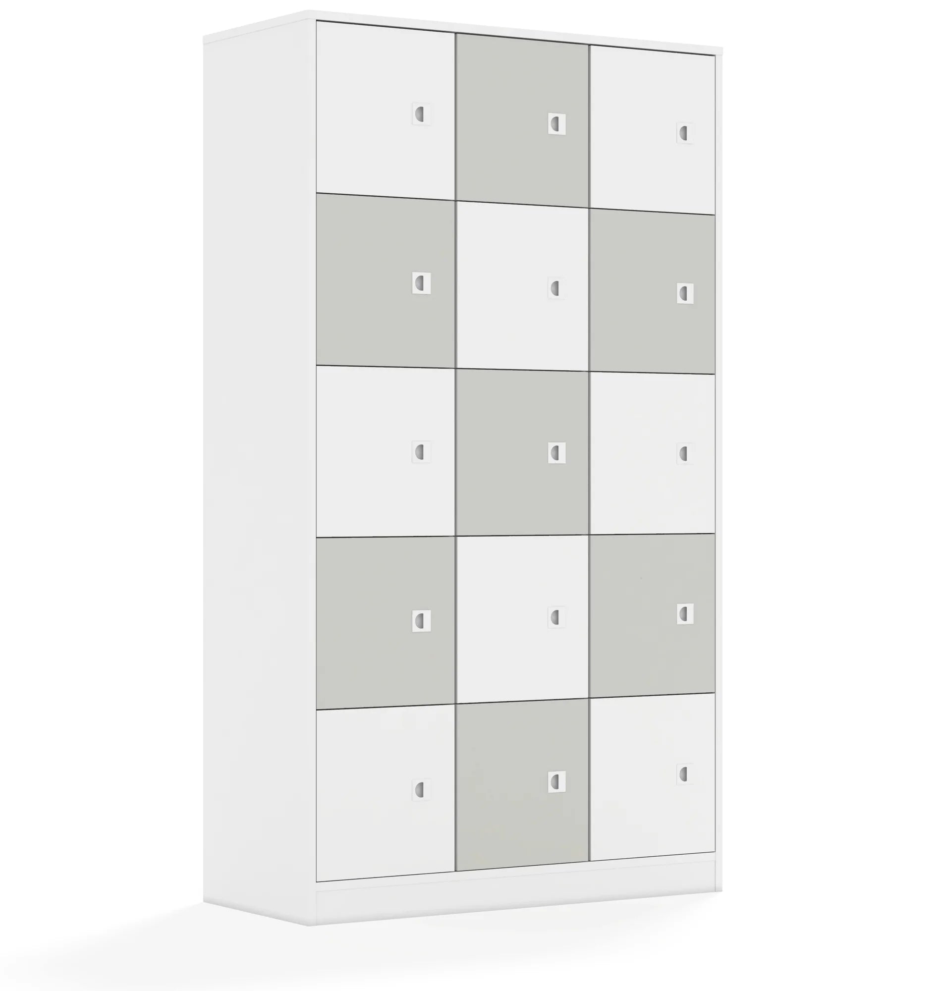 Szafa BLOX 110 5PP 15F1 1049x466x1869 – biały / biały/jasny szary