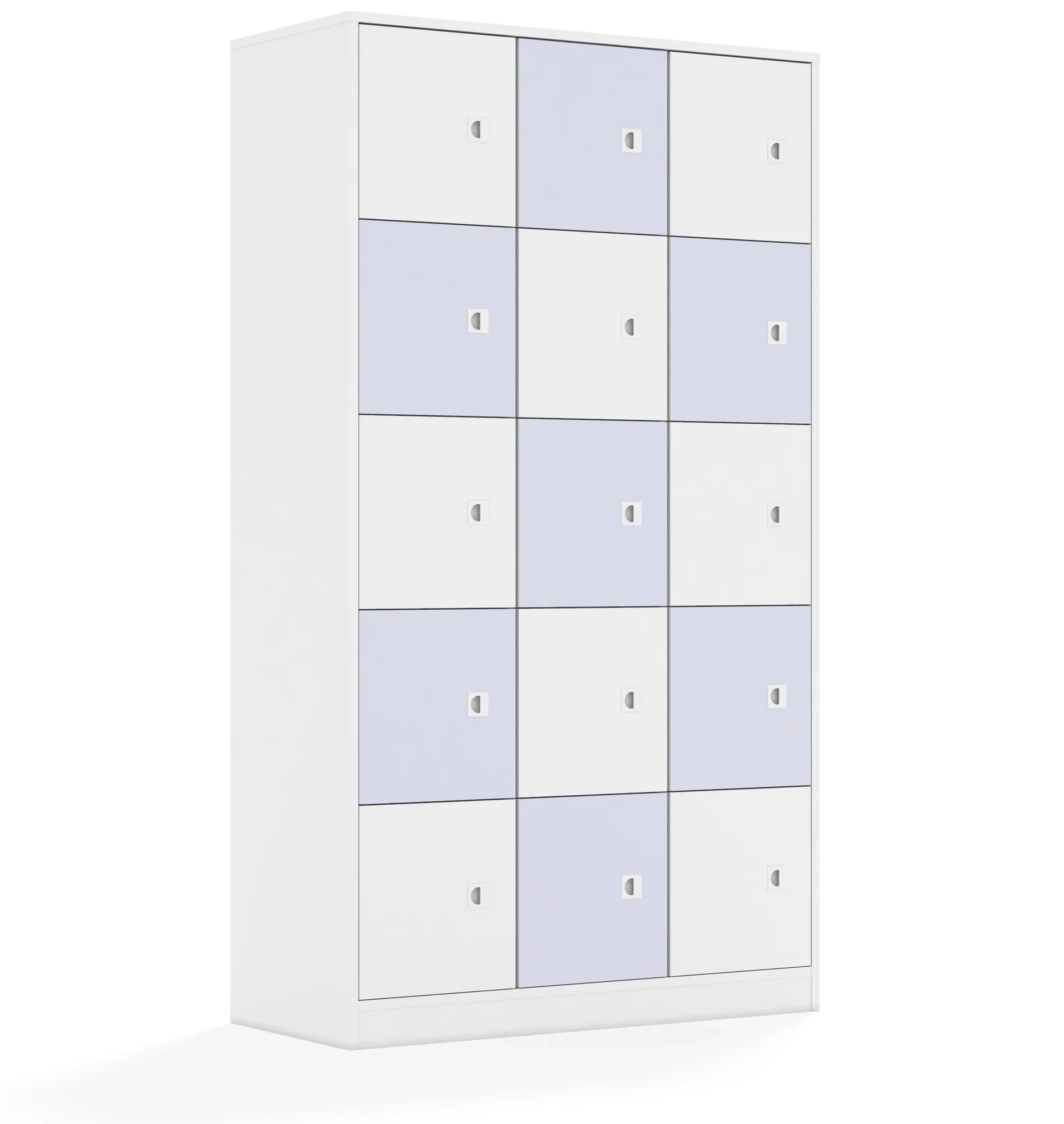 Szafa BLOX 110 5PP 15F1 1049x466x1869 – biały / biały/pastelowy fioletowy
