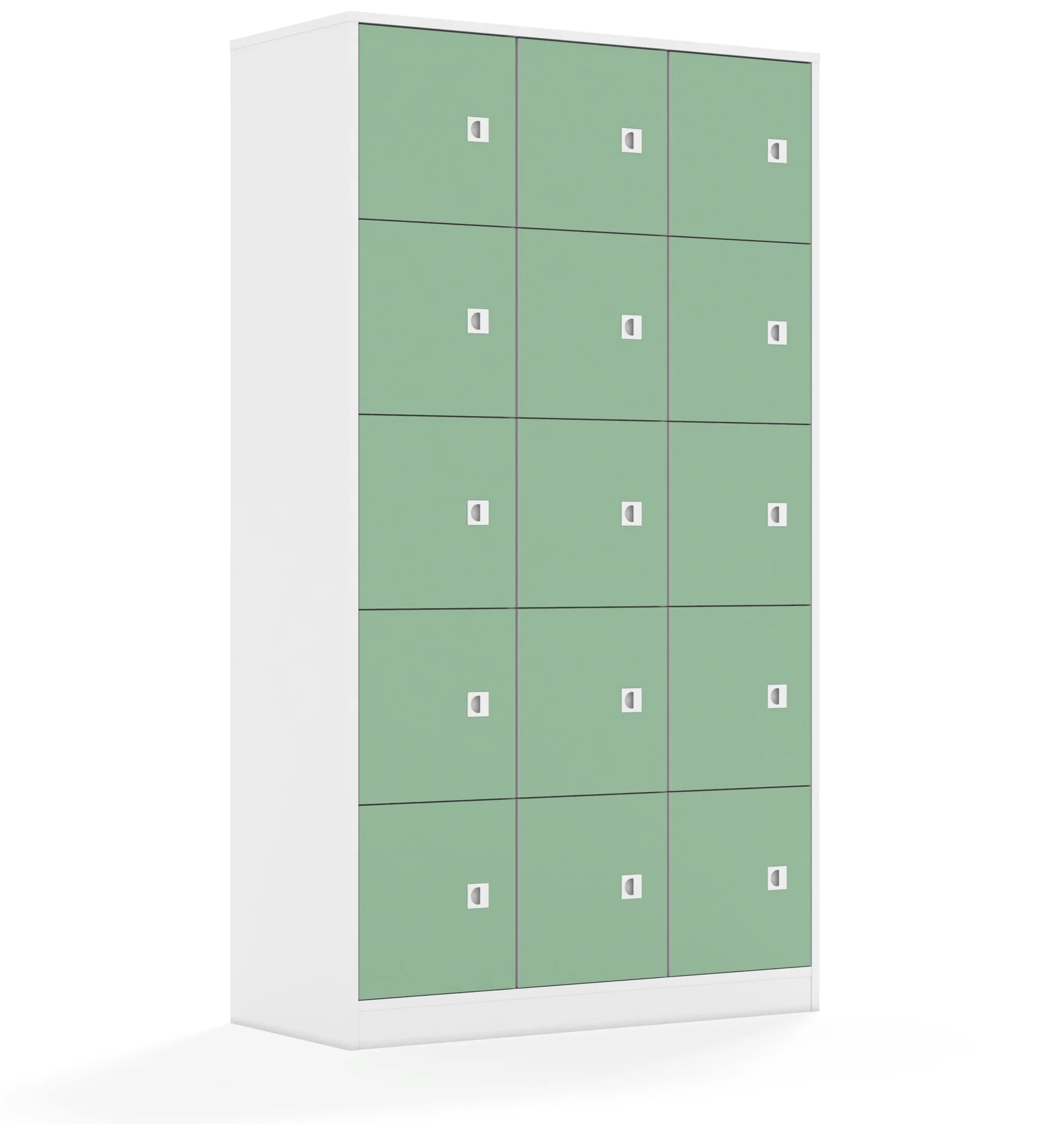 Szafa BLOX 110 5PP 15F1 1049x466x1869 – biały / pastelowy zielony