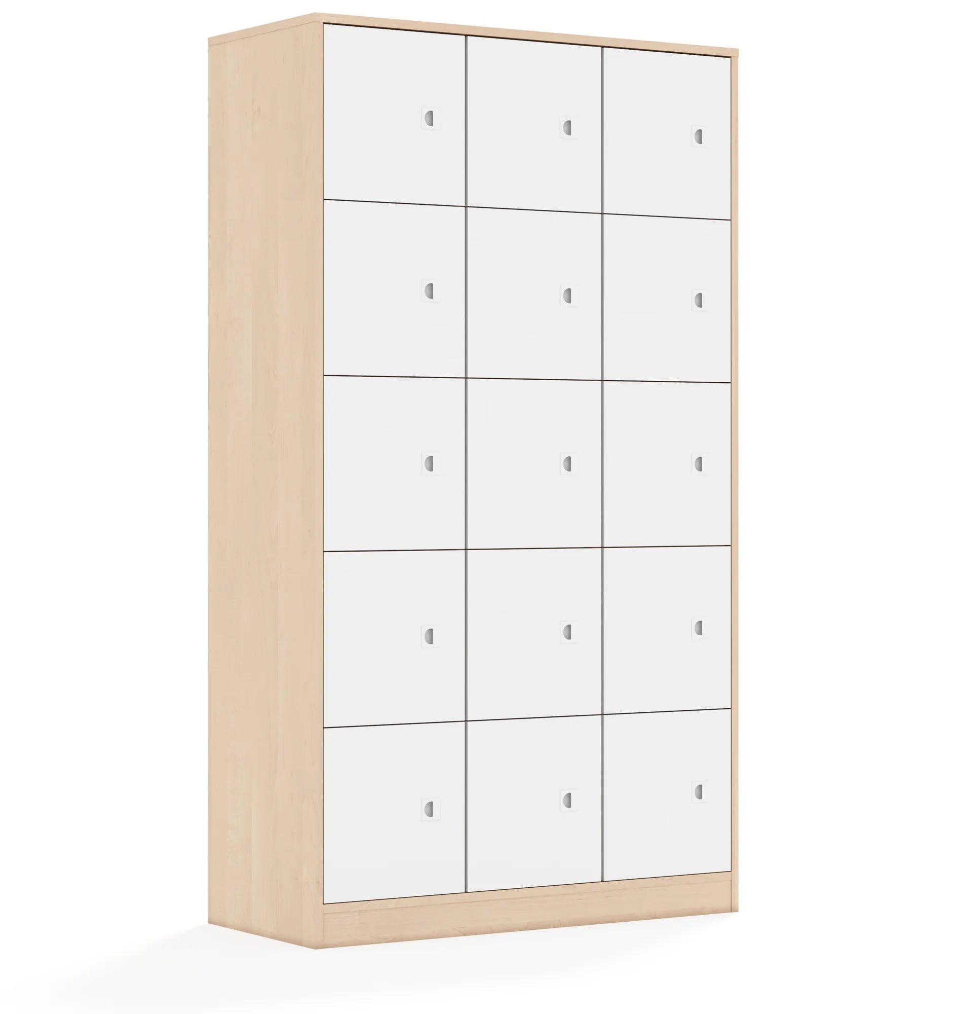 Szafa BLOX 110 5PP 15F1 1049x466x1869 – brzoza / biały