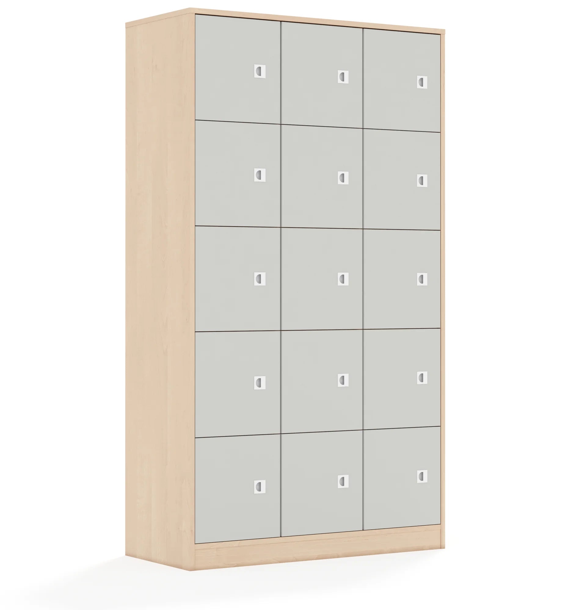 Szafa BLOX 110 5PP 15F1 1049x466x1869 – brzoza / jasny szary
