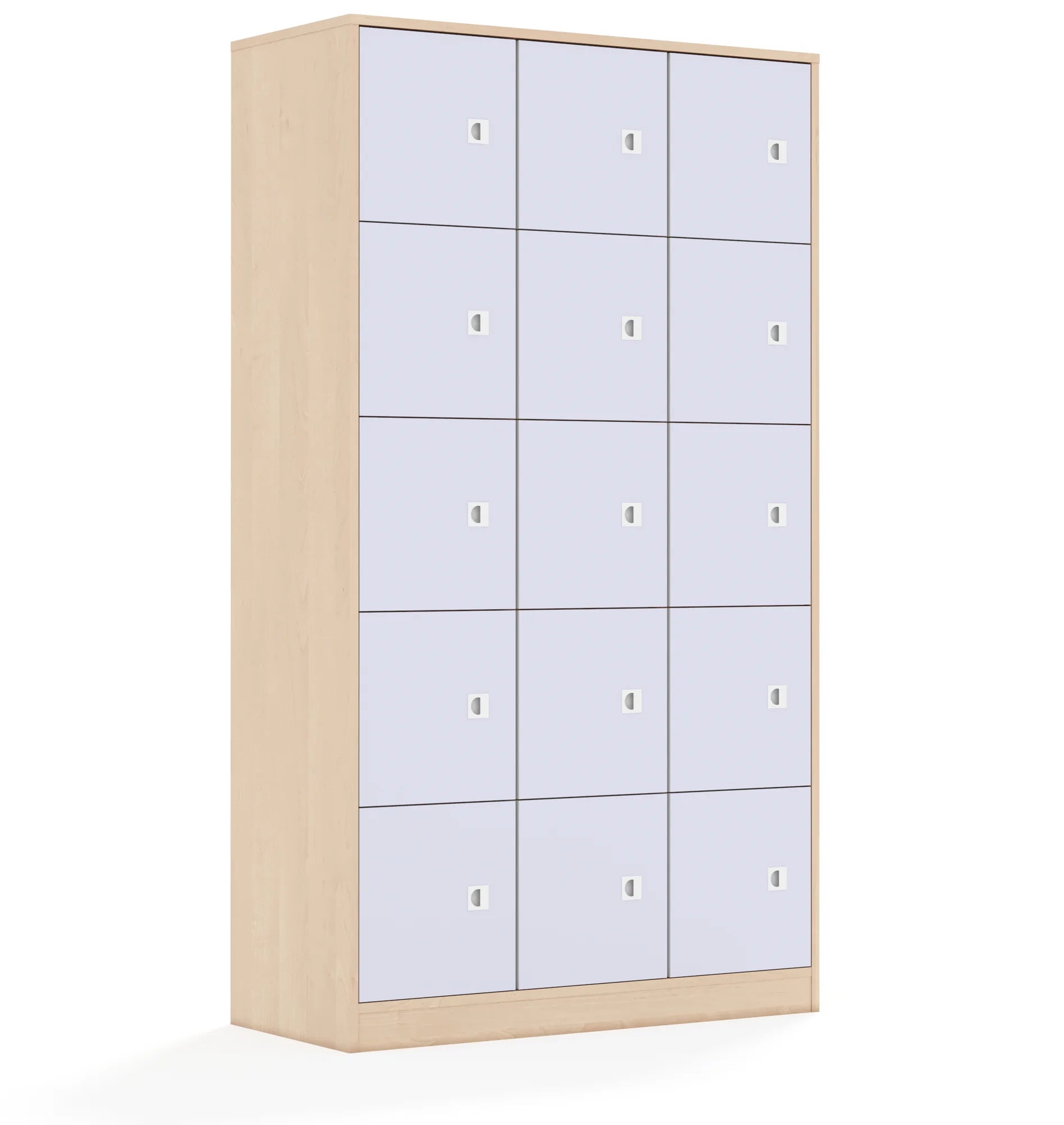 Szafa BLOX 110 5PP 15F1 1049x466x1869 – brzoza / pastelowy fioletowy