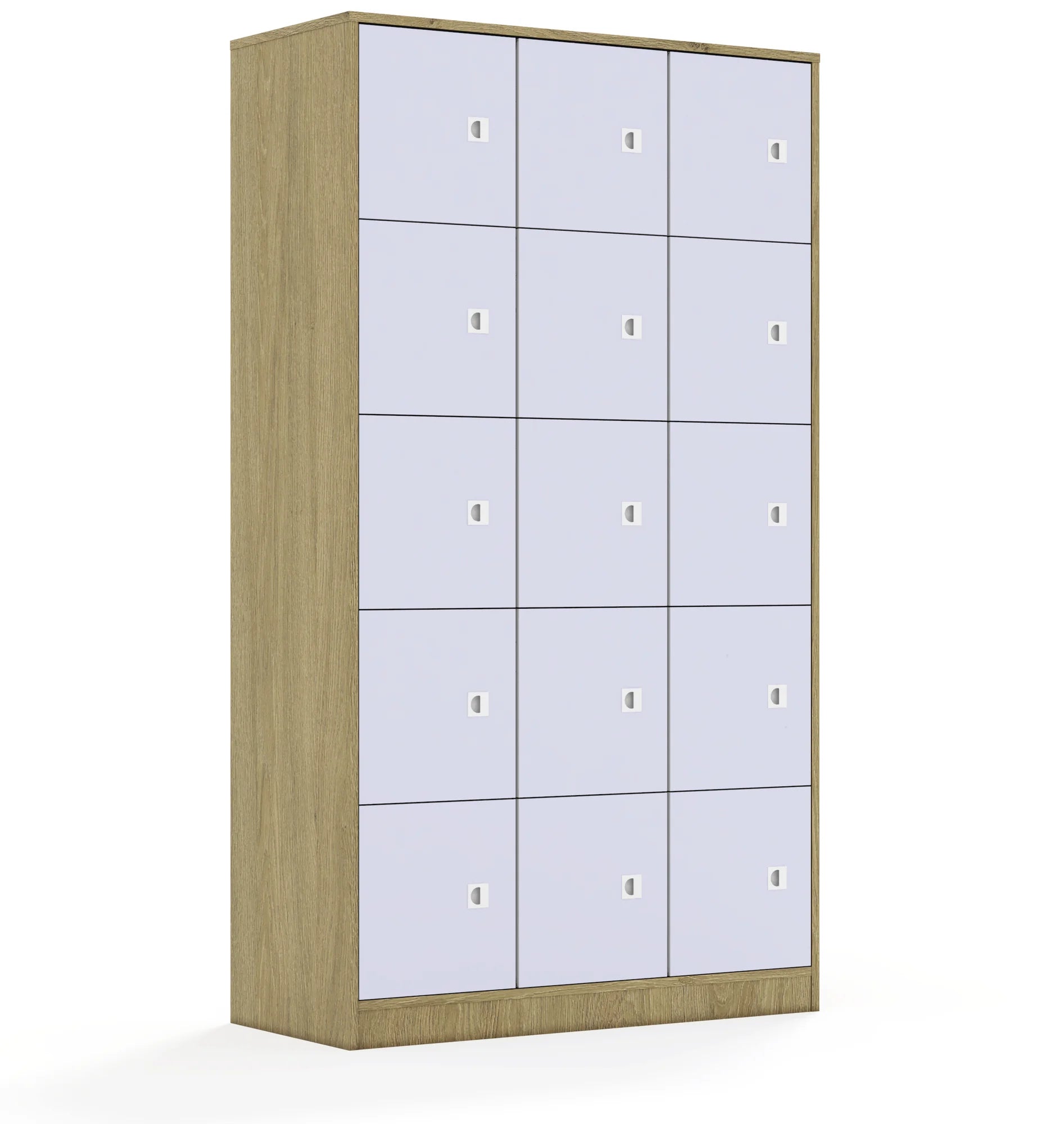 Szafa BLOX 110 5PP 15F1 1049x466x1869 – dąb / pastelowy fioletowy