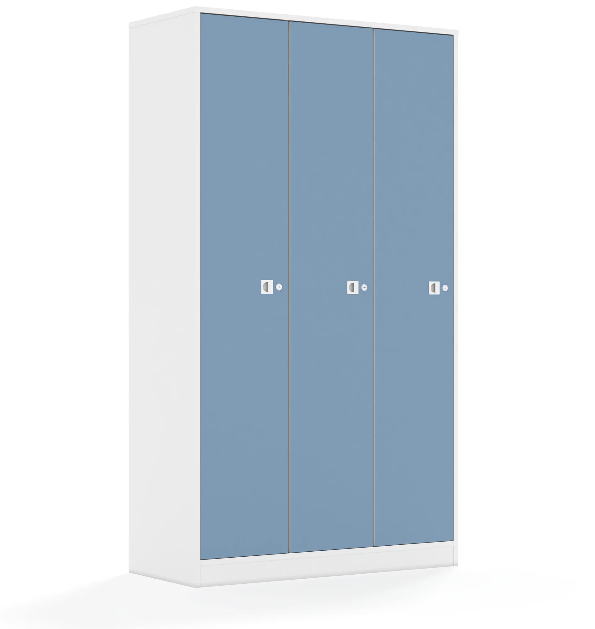 Szafa BLOX 110 5PP 3F5 1049x466x1869 – biały / pastelowy niebieski