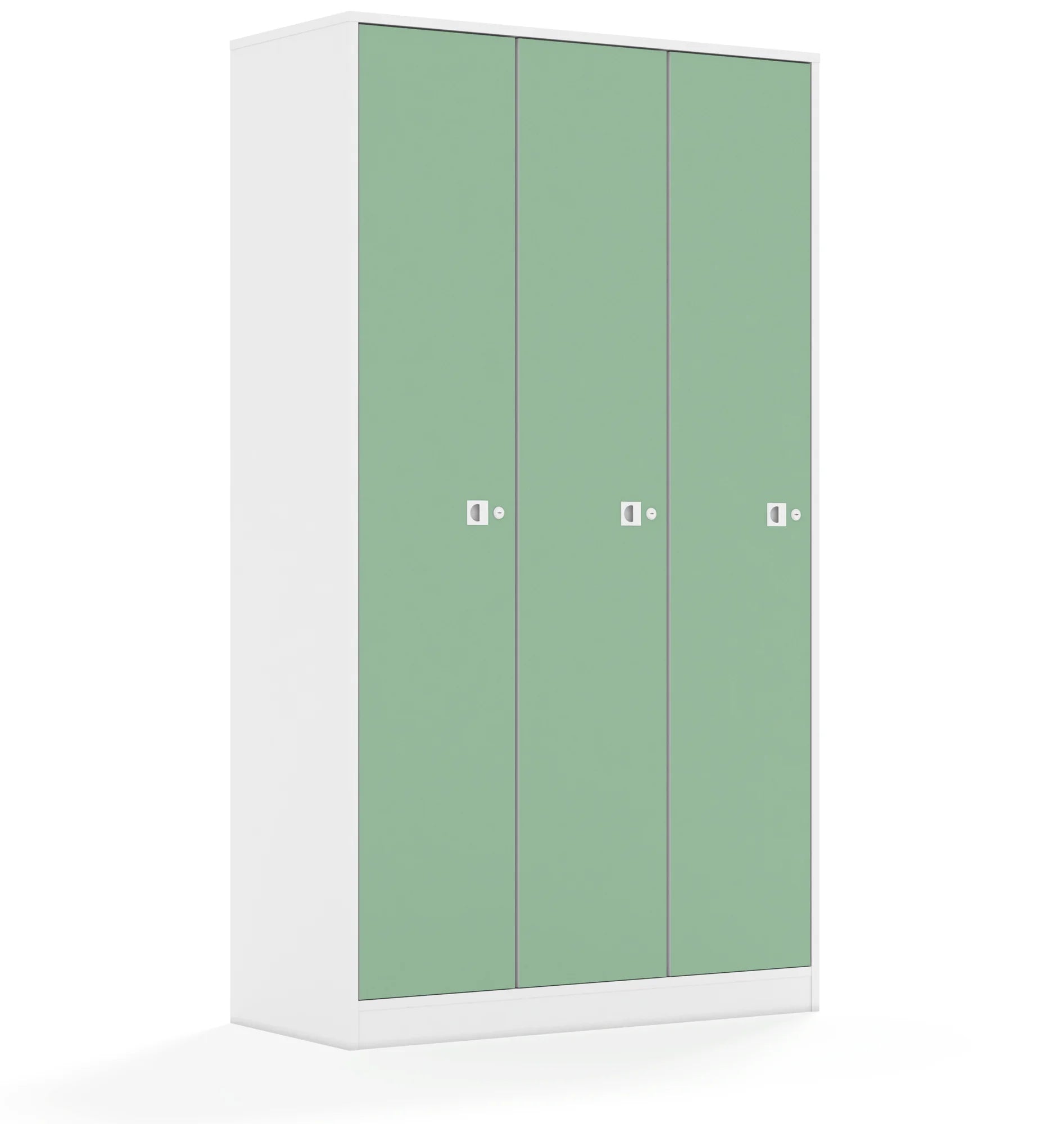 Szafa BLOX 110 5PP 3F5 1049x466x1869 – biały / pastelowy zielony