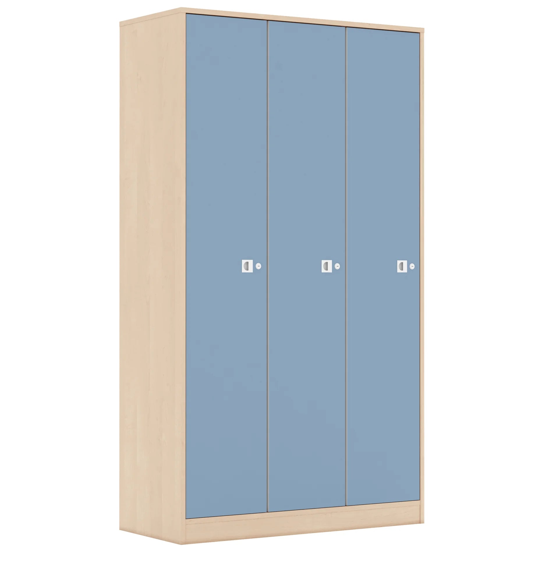 Szafa BLOX 110 5PP 3F5 1049x466x1869 – brzoza / pastelowy niebieski