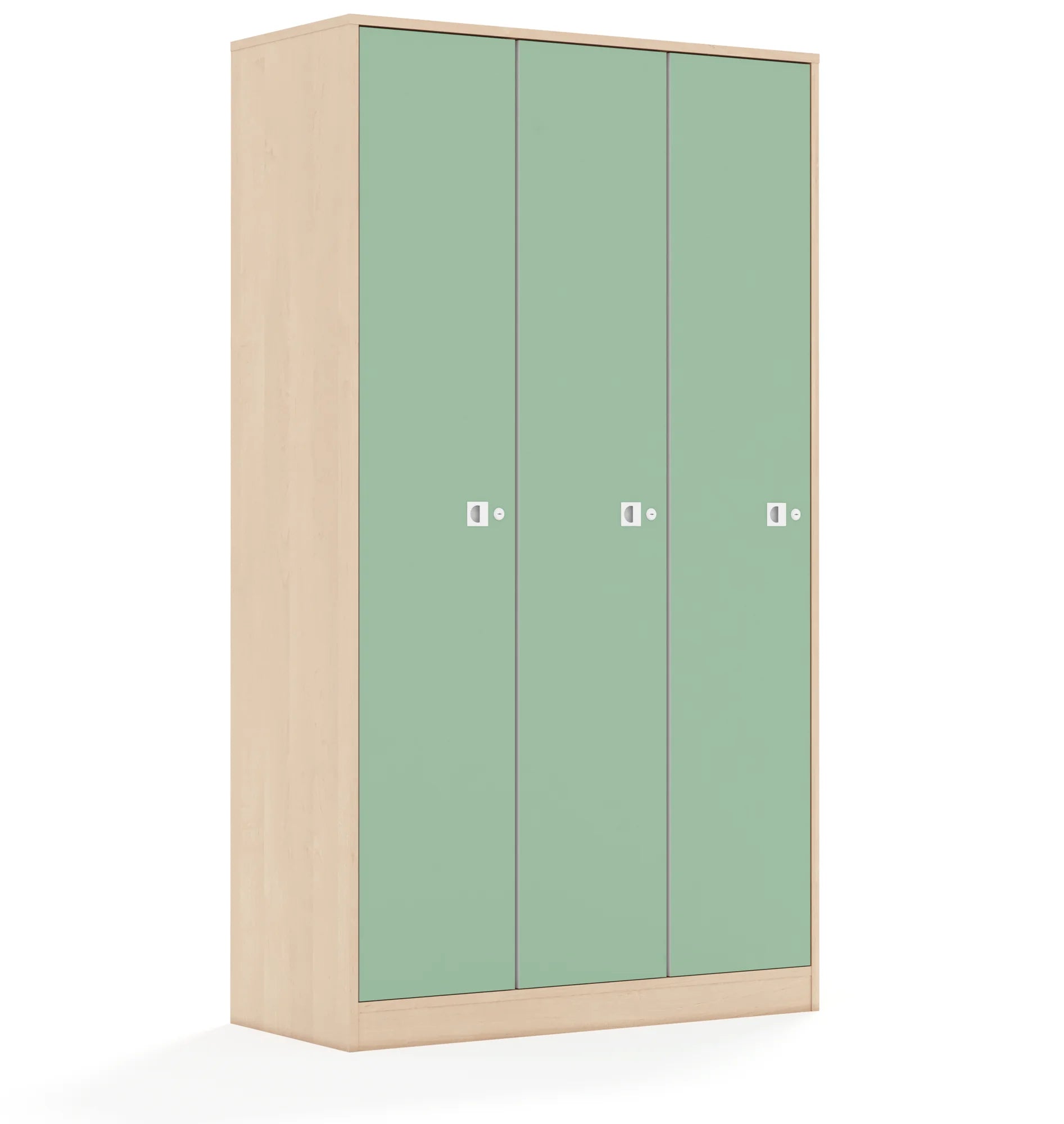 Szafa BLOX 110 5PP 3F5 1049x466x1869 – brzoza / pastelowy zielony