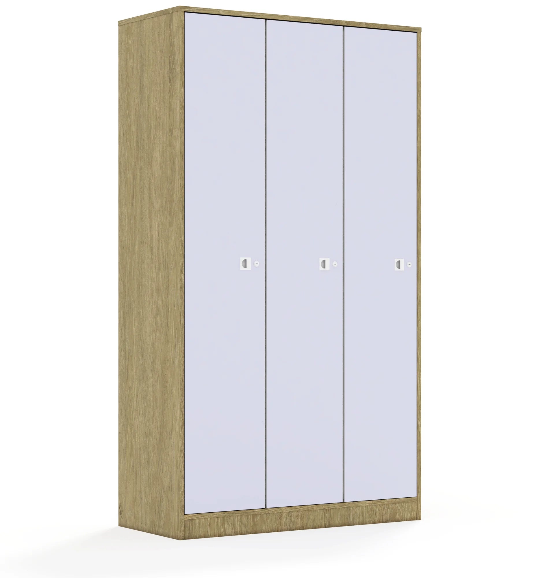 Szafa BLOX 110 5PP 3F5 1049x466x1869 – dąb / pastelowy fioletowy