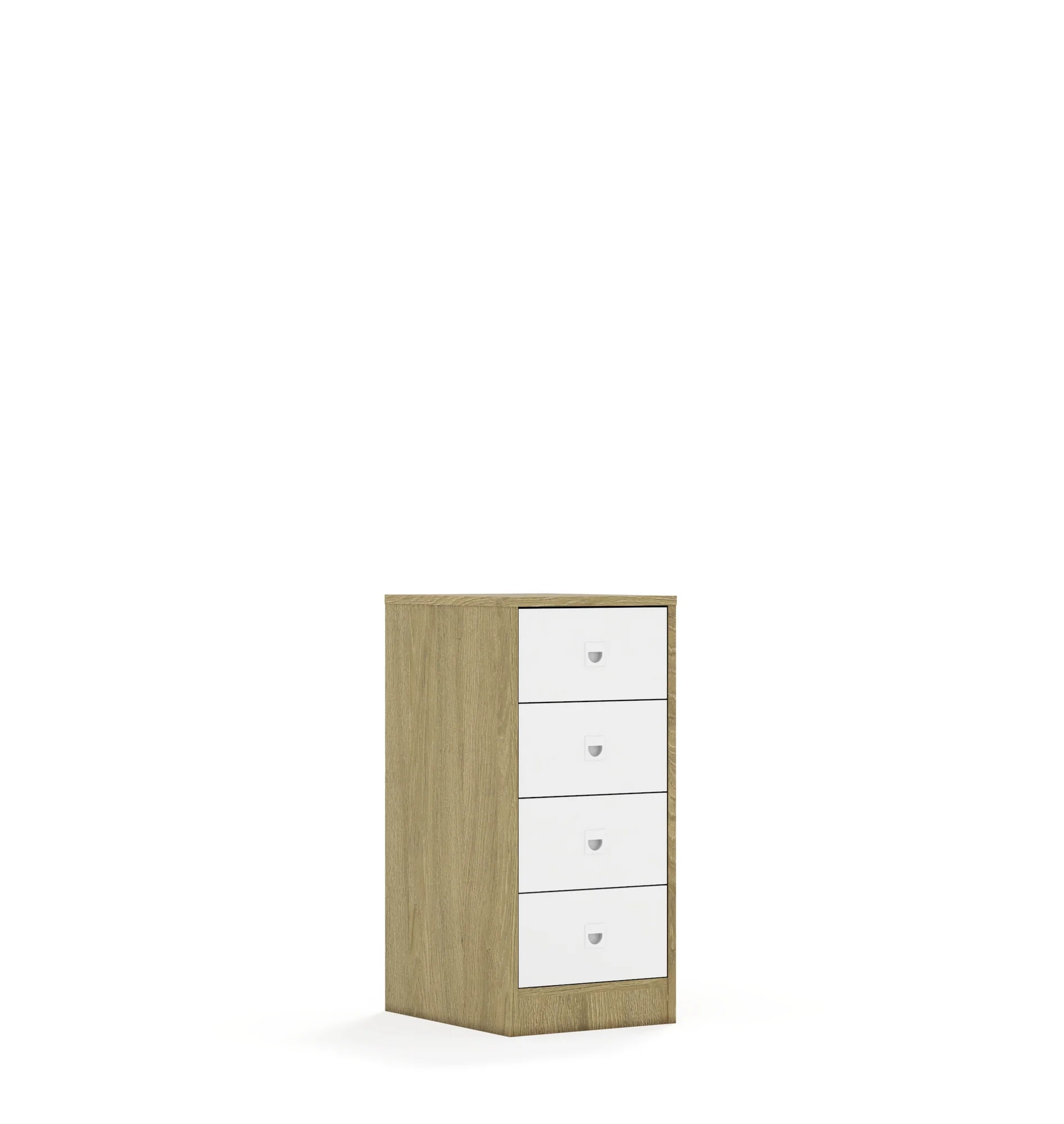 Szafa BLOX 40 2P 4S 363x466x813 – dąb / biały