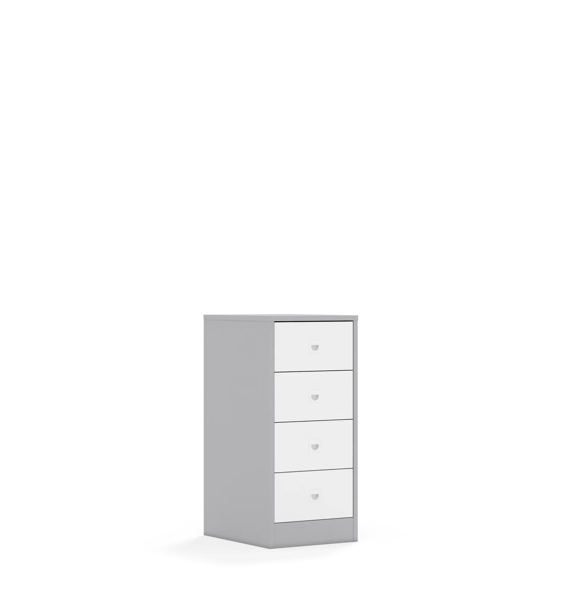 Szafa BLOX 40 2P 4S 363x466x813 – szary / biały
