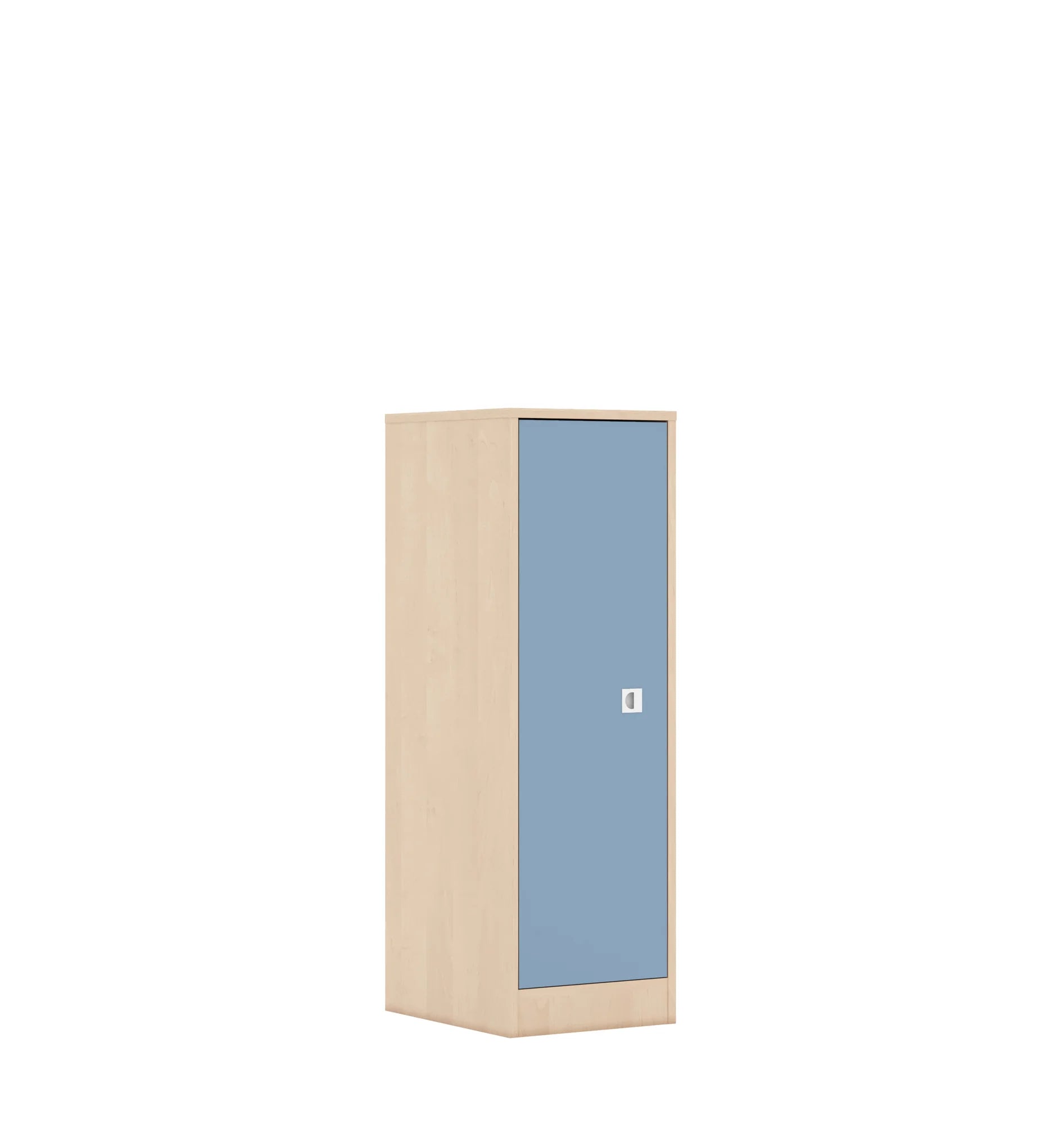 Szafa BLOX 40 3P 1F3 363x466x1165 – brzoza / pastelowy niebieski