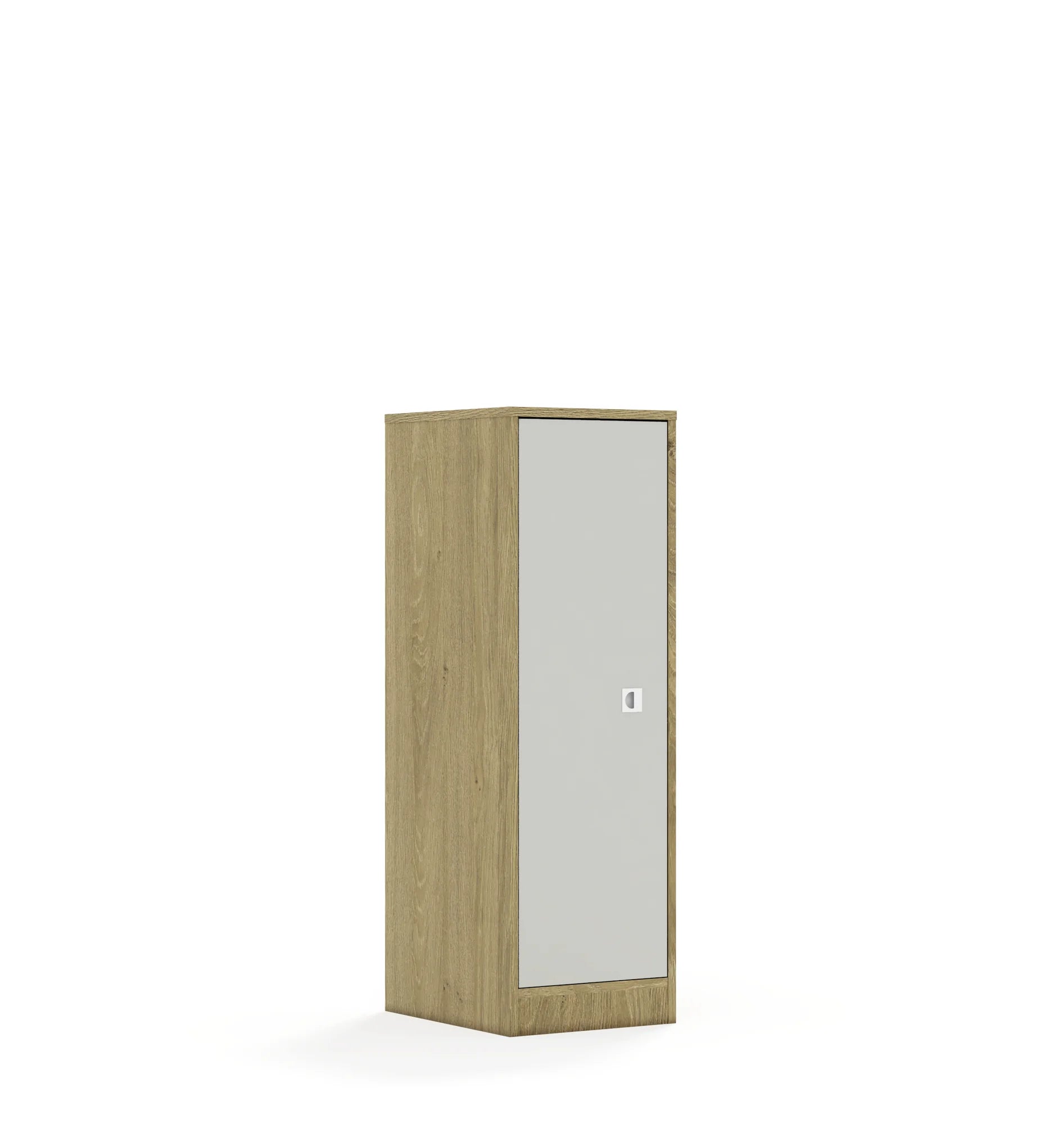 Szafa BLOX 40 3P 1F3 363x466x1165 – dąb / jasny szary