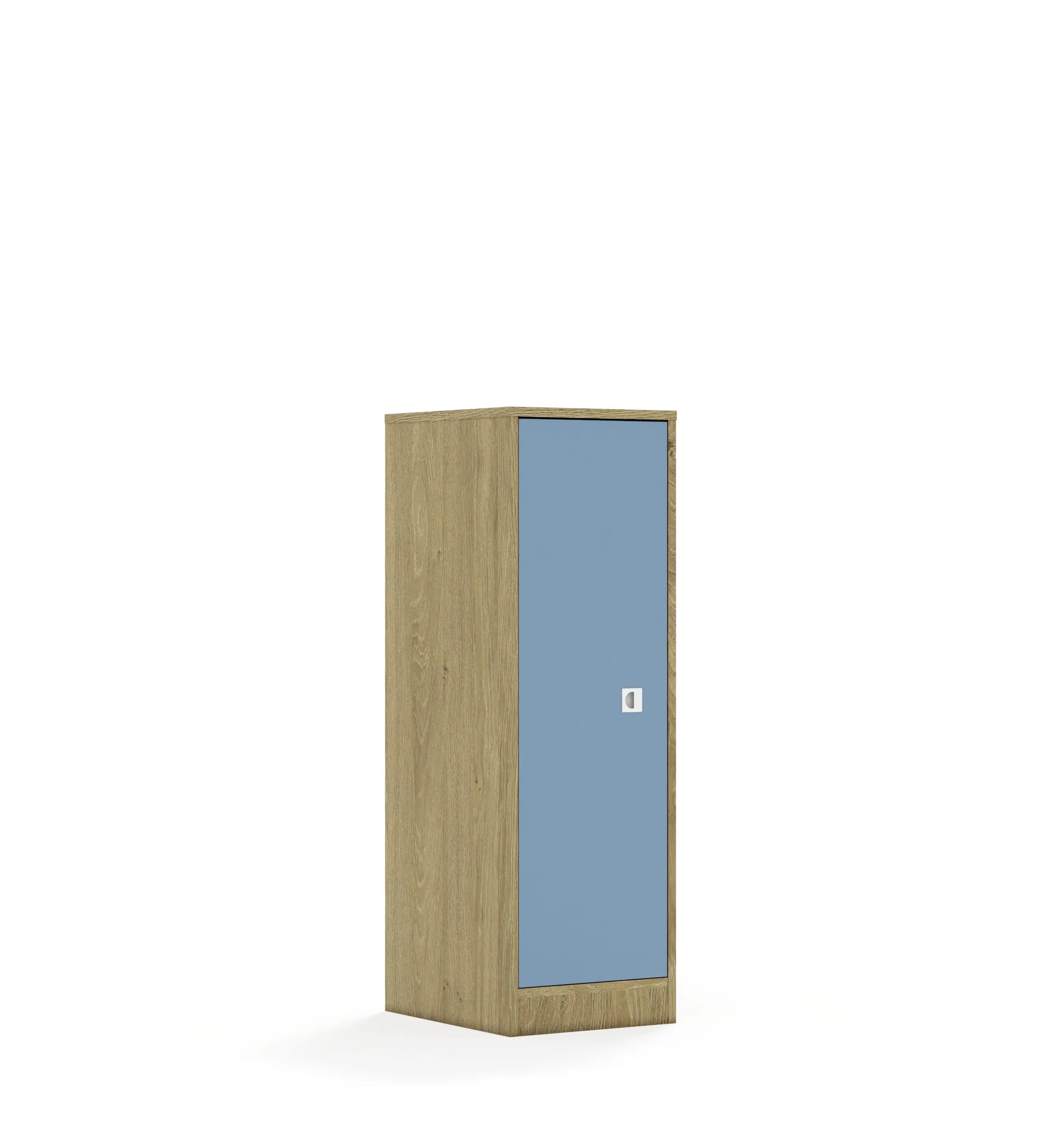Szafa BLOX 40 3P 1F3 363x466x1165 – dąb / pastelowy niebieski