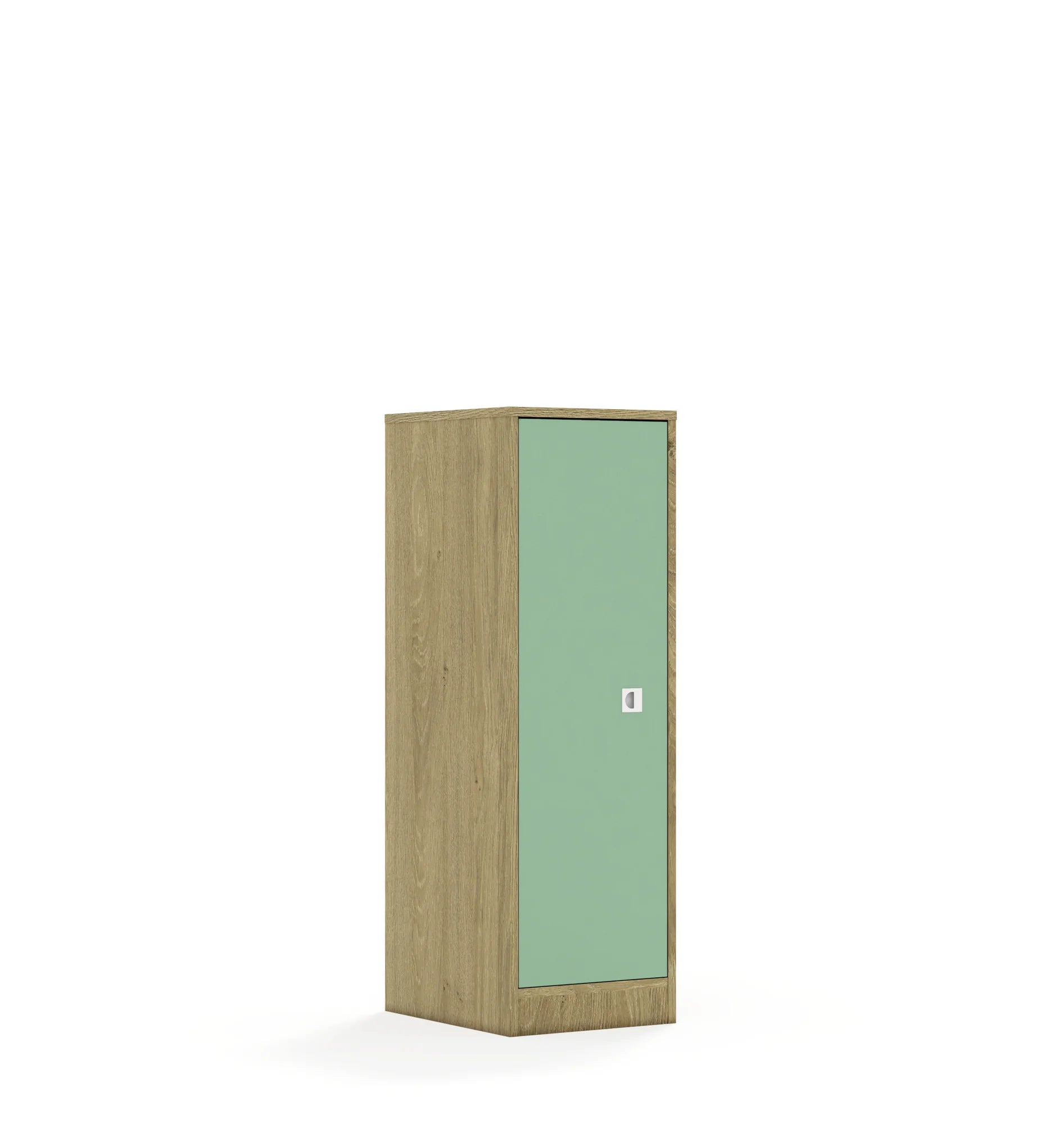 Szafa BLOX 40 3P 1F3 363x466x1165 – dąb / pastelowy zielony