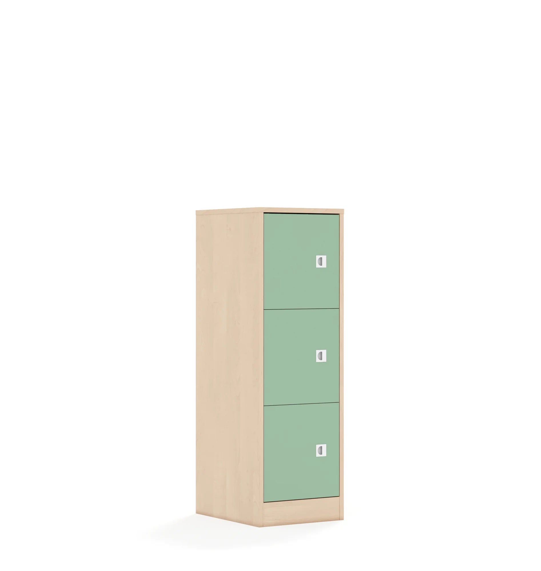 Szafa BLOX 40 3P 3F1 363x466x1165 – brzoza / pastelowy zielony