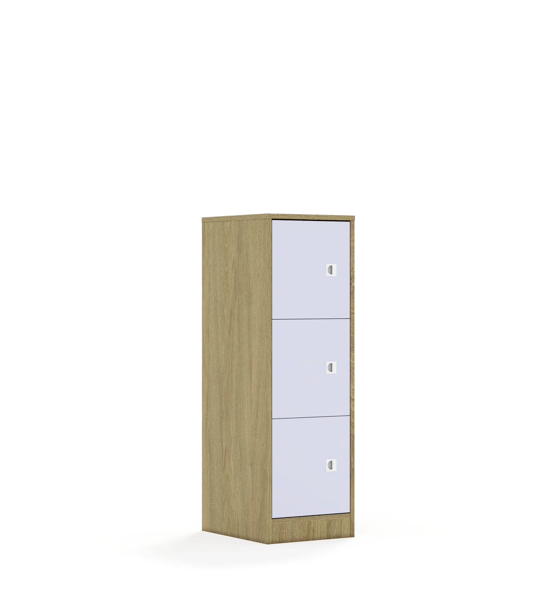 Szafa BLOX 40 3P 3F1 363x466x1165 – dąb / pastelowy fioletowy