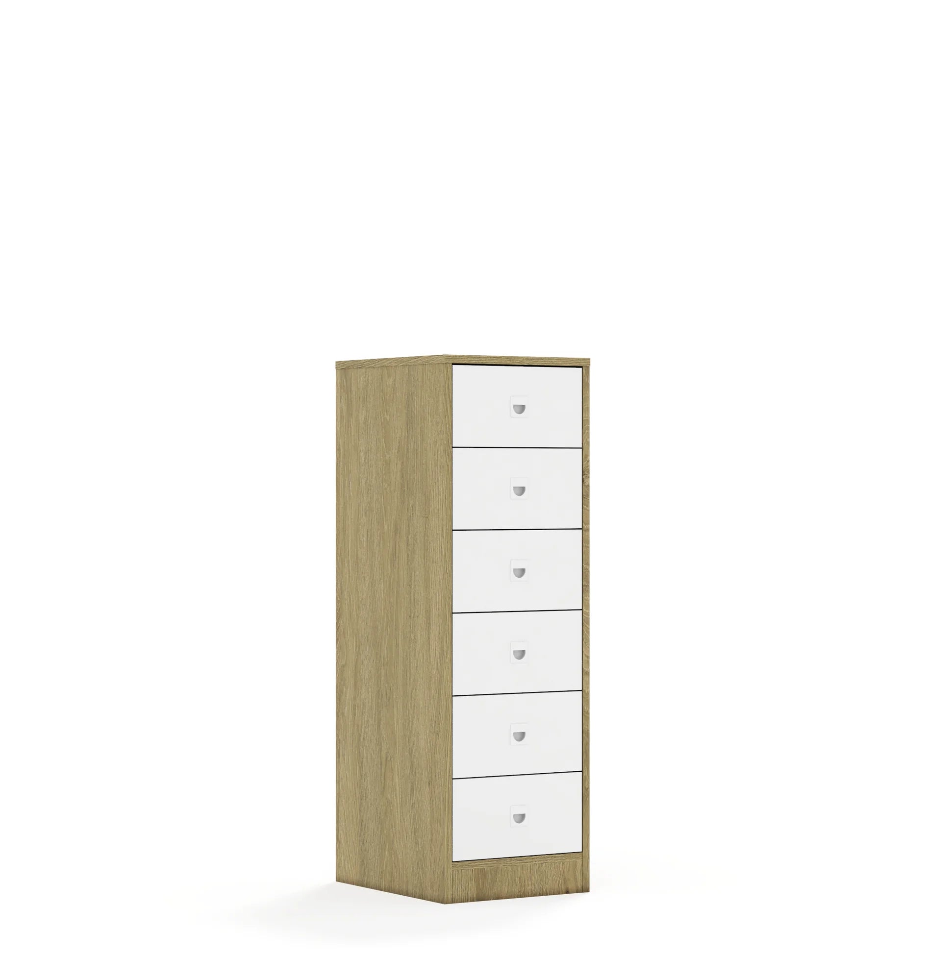 Szafa BLOX 40 3P 6S 363x466x1165 – dąb / biały