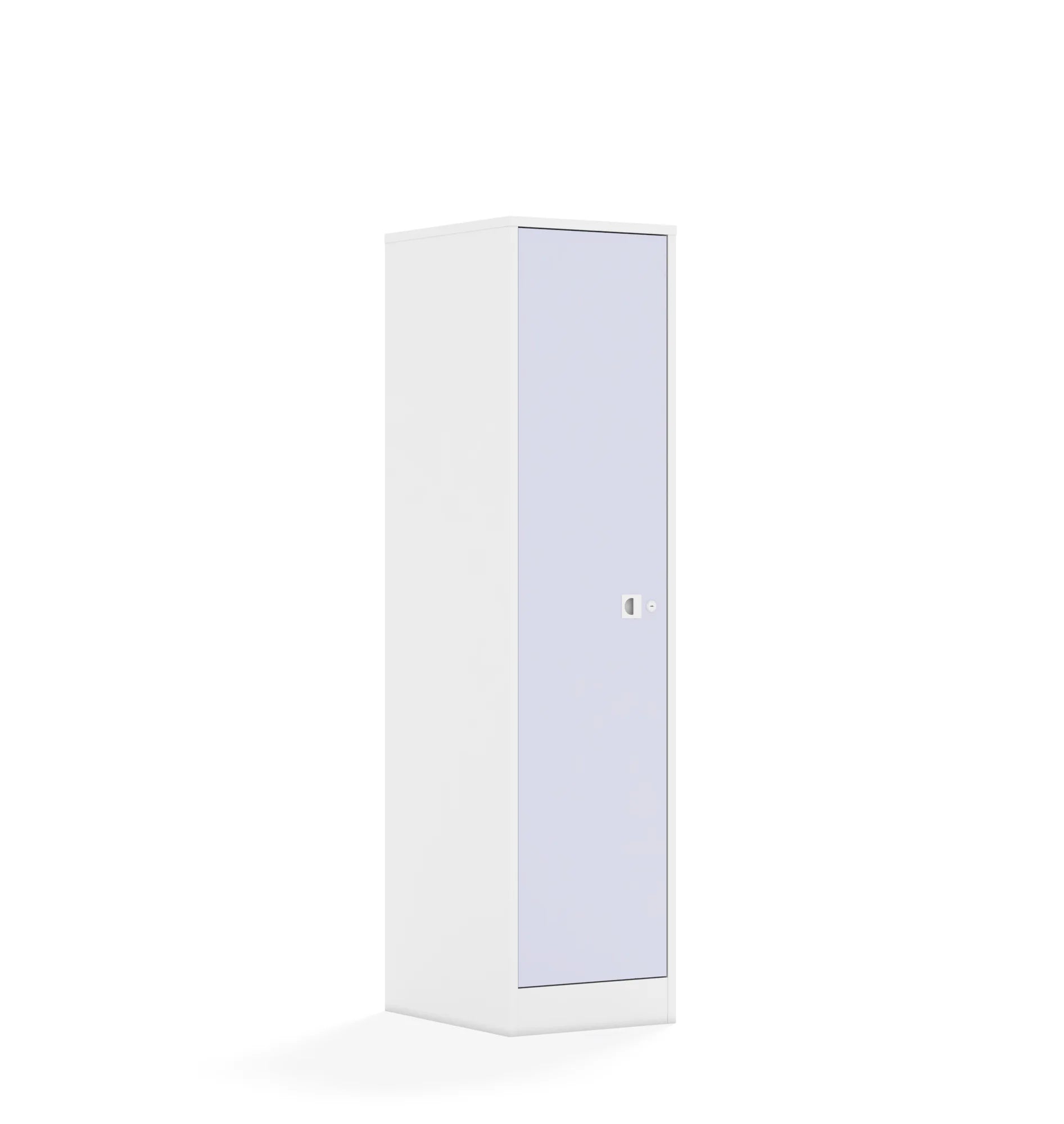 Szafa BLOX 40 4P 1F4 363x466x1517 – biały / pastelowy fioletowy