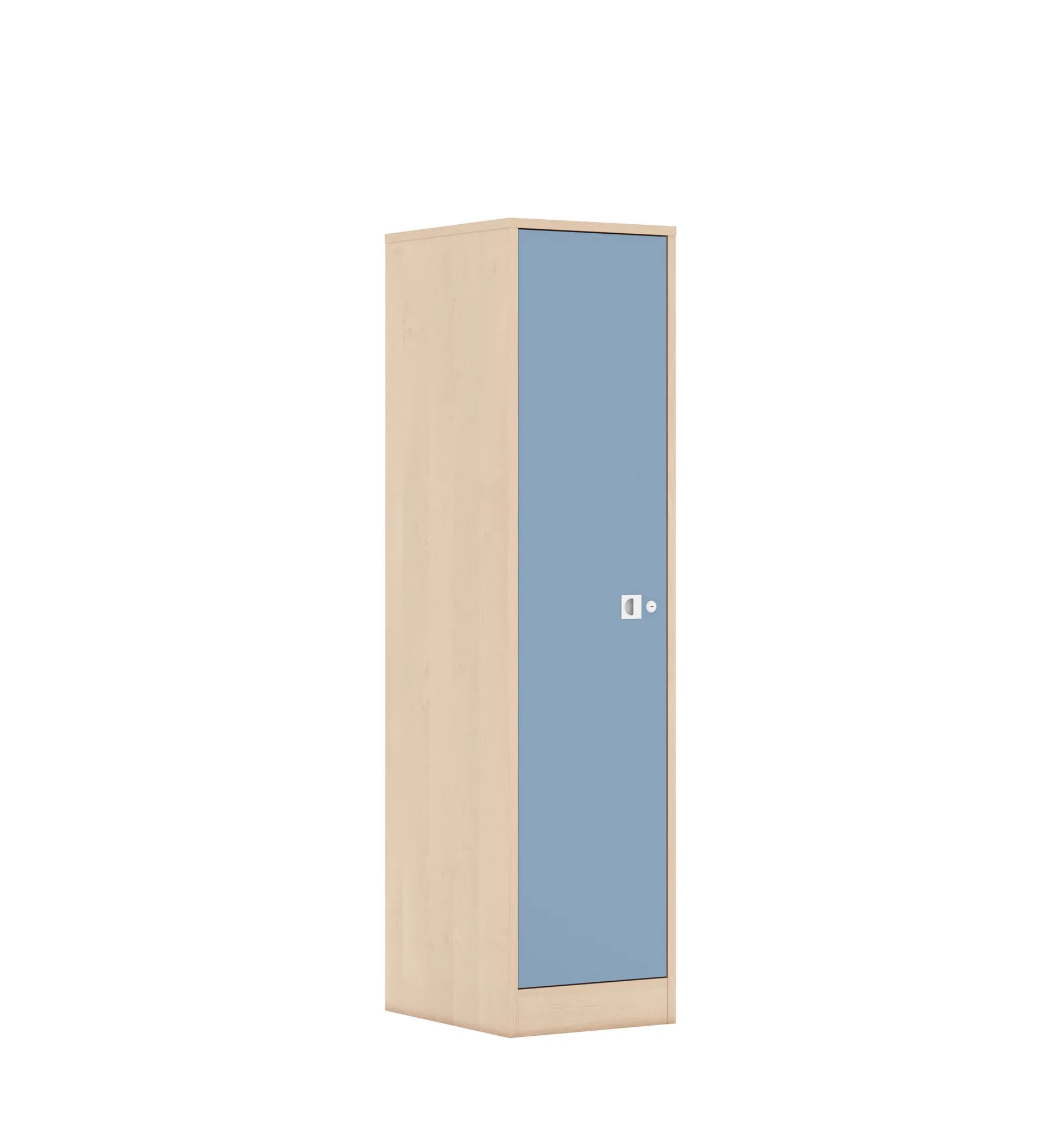 Szafa BLOX 40 4P 1F4 363x466x1517 – brzoza / pastelowy niebieski