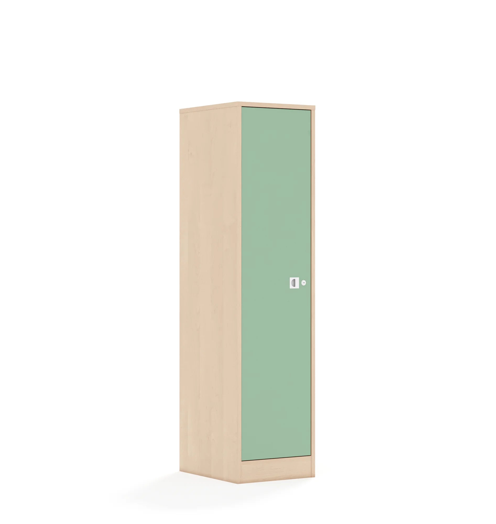 Szafa BLOX 40 4P 1F4 363x466x1517 – brzoza / pastelowy zielony