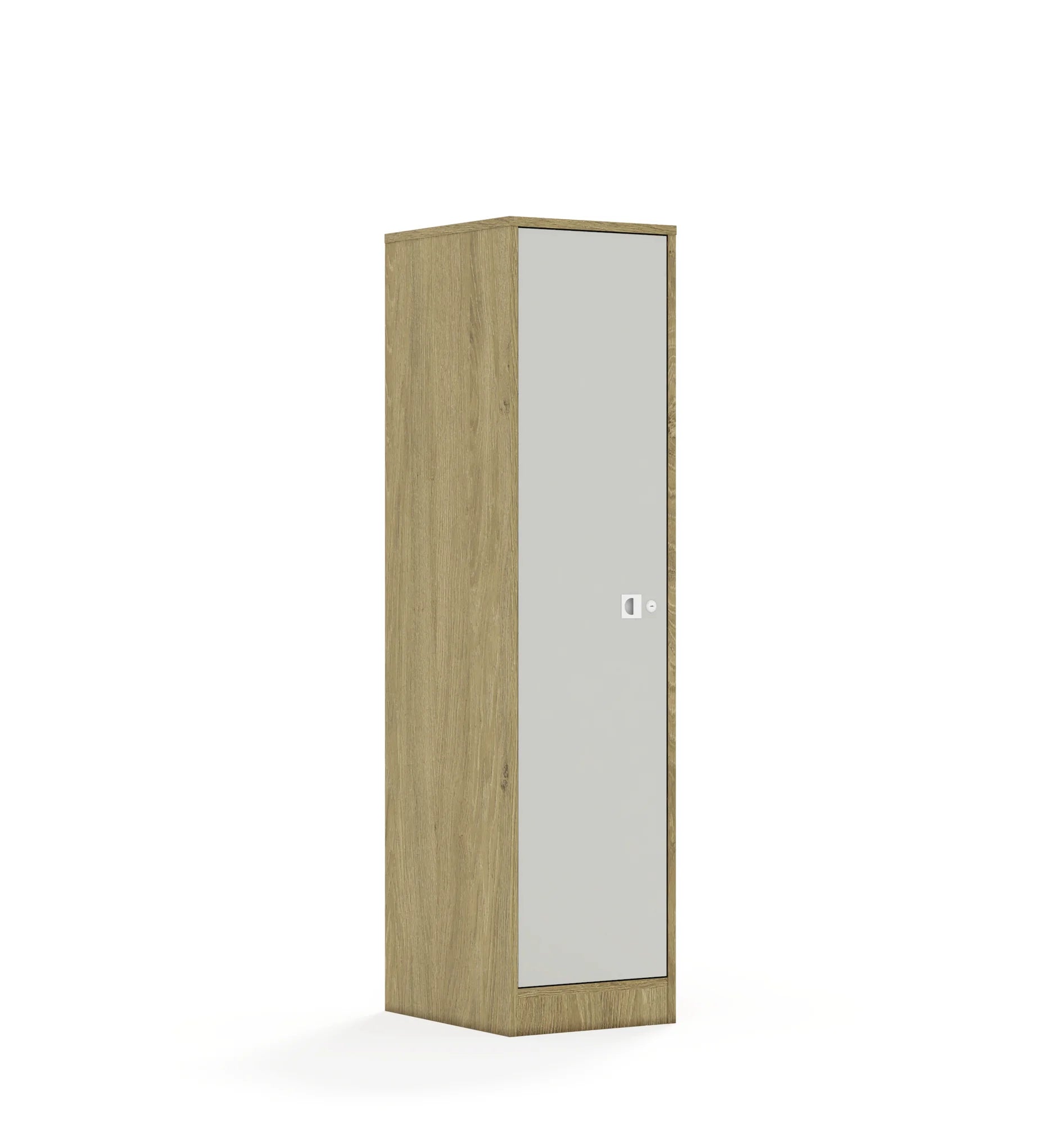 Szafa BLOX 40 4P 1F4 363x466x1517 – dąb / jasny szary