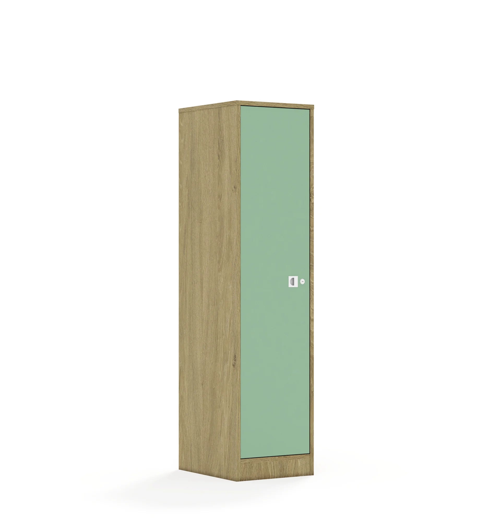 Szafa BLOX 40 4P 1F4 363x466x1517 – dąb / pastelowy zielony