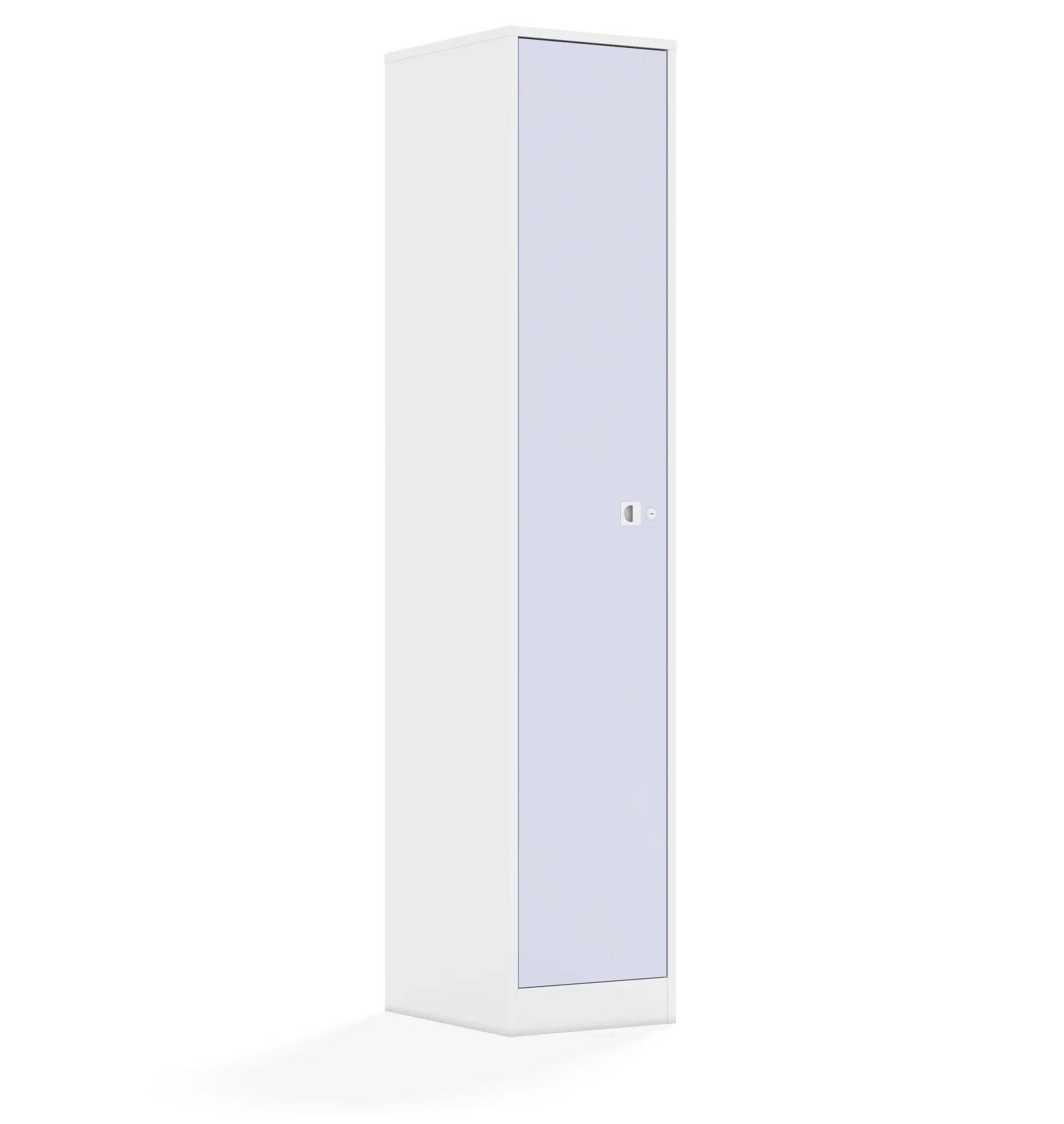 Szafa BLOX 40 5P 1F5 363x466x1869 – biały / pastelowy fioletowy