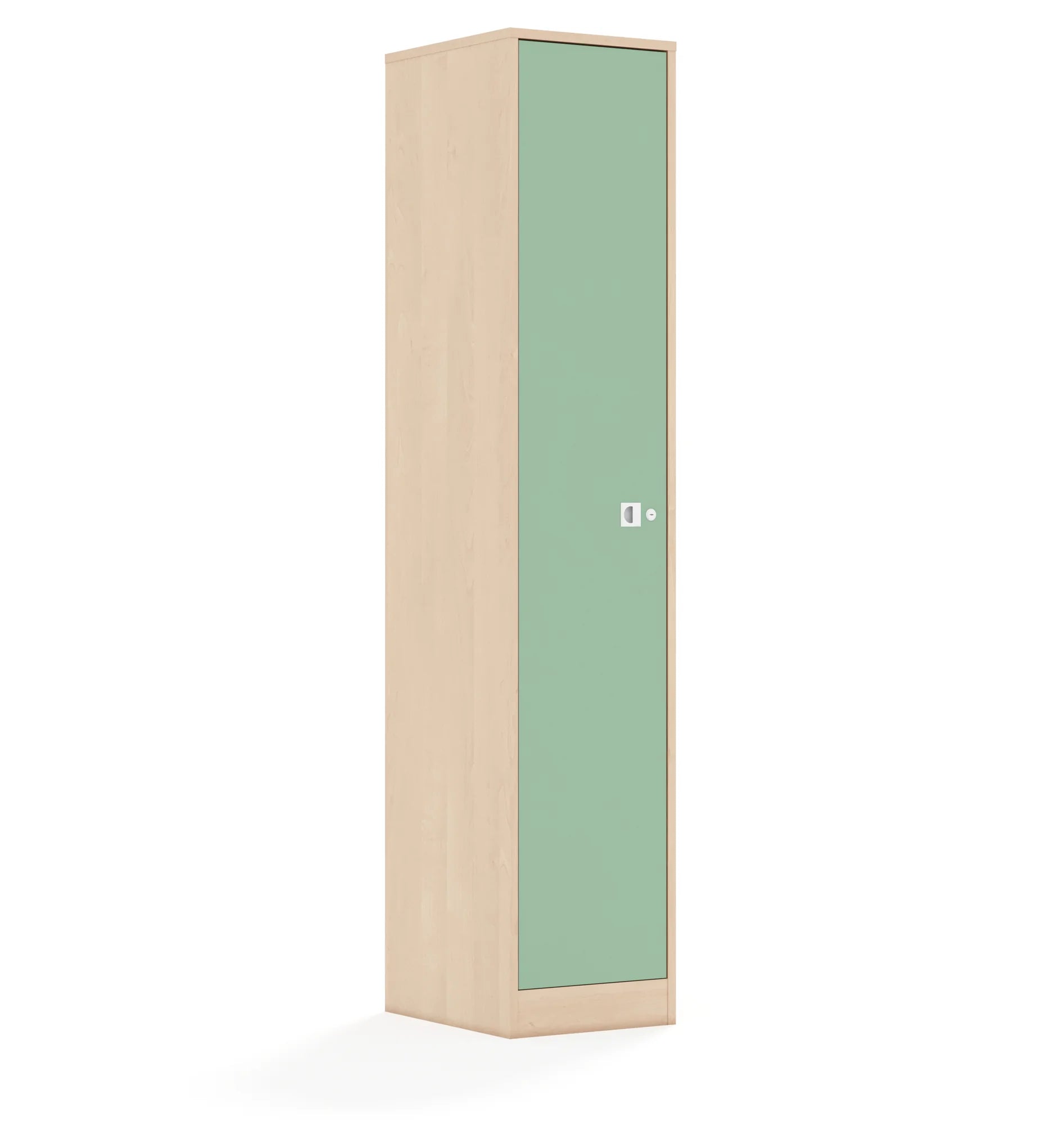Szafa BLOX 40 5P 1F5 363x466x1869 – brzoza / pastelowy zielony