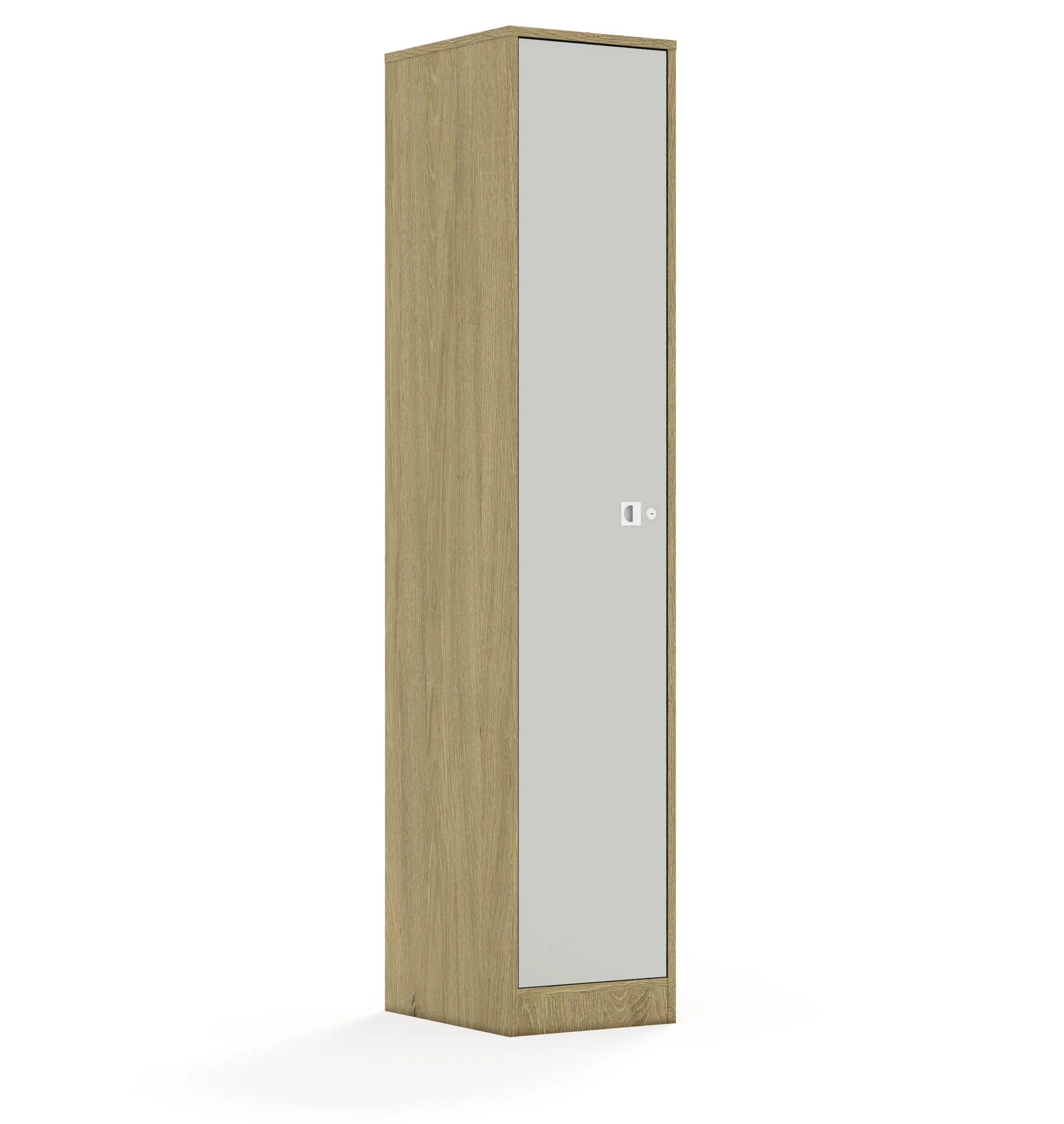 Szafa BLOX 40 5P 1F5 363x466x1869 – dąb / jasny szary