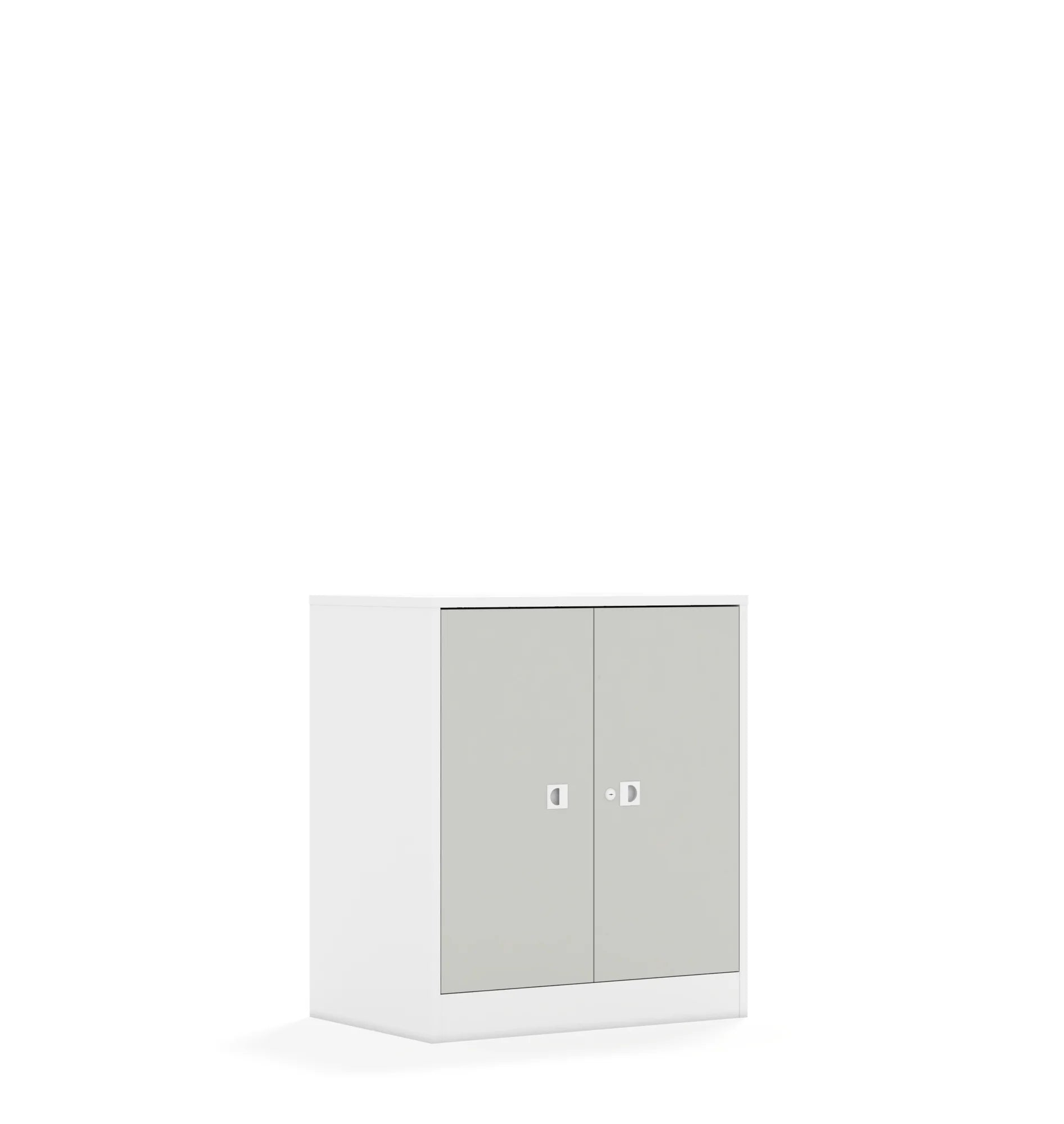 Szafa BLOX 70 2P 2F2 706x466x813 – biały / jasny szary