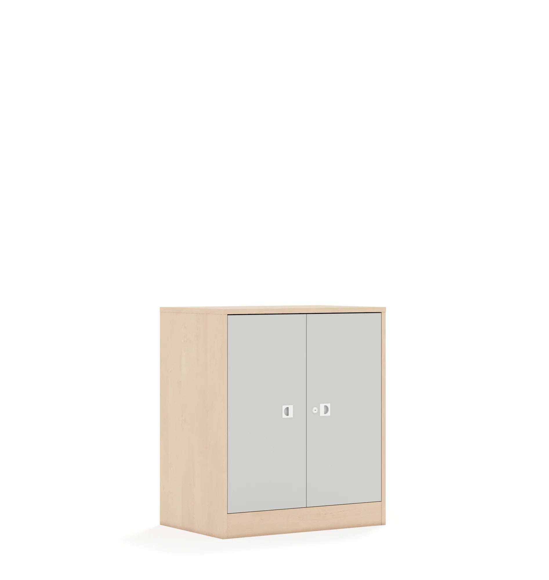 Szafa BLOX 70 2P 2F2 706x466x813 – brzoza / jasny szary